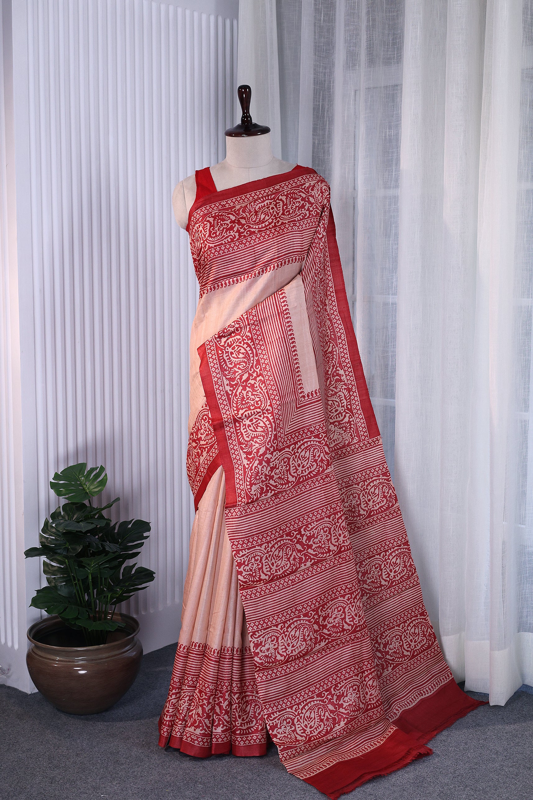 Katan Silk Block Print