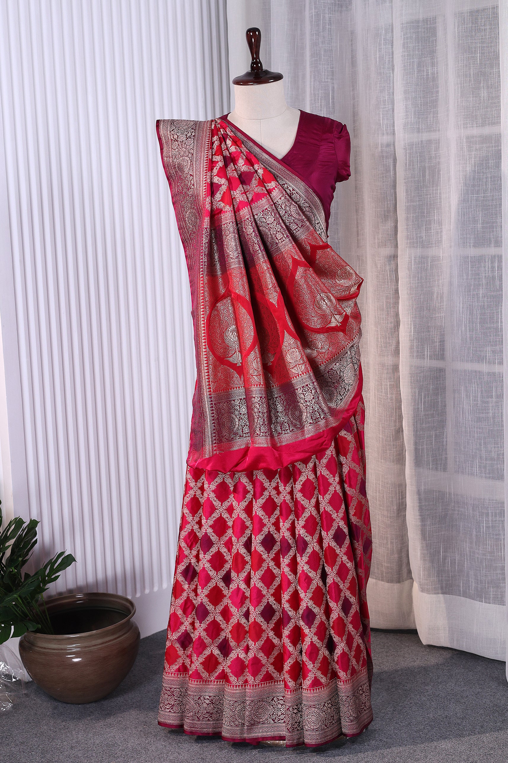 Semi Rangkat Mashru Banarasi