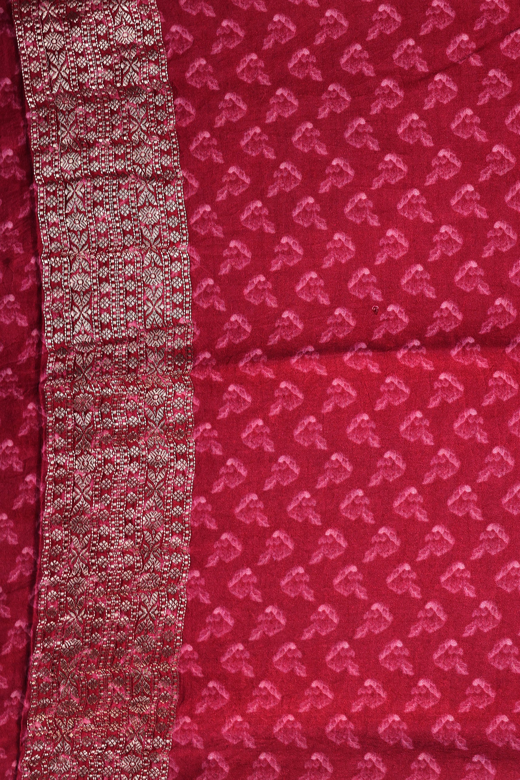 Pure Mashru Digital Print Banarasi