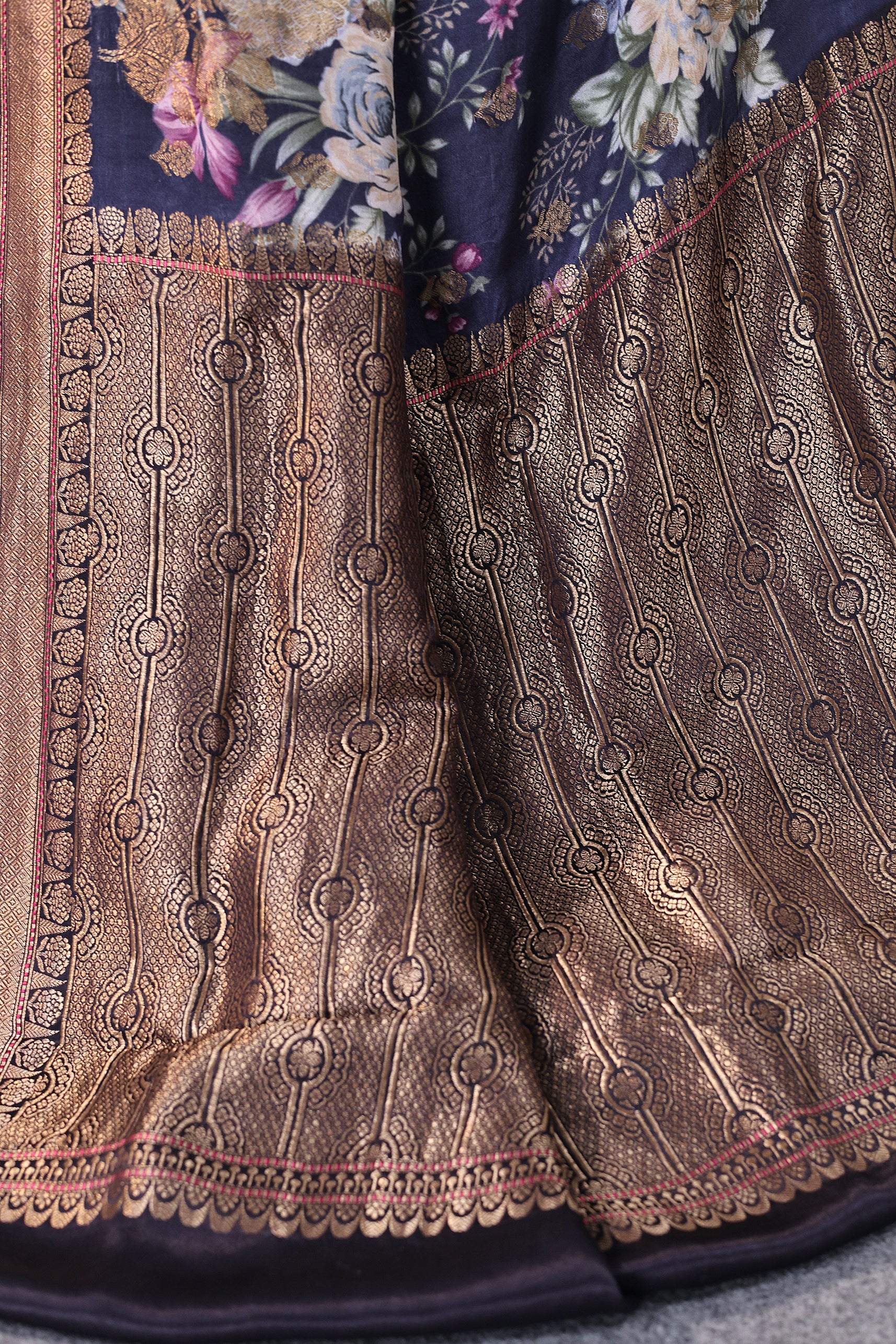 Pure Mashru Digital Print Banarasi