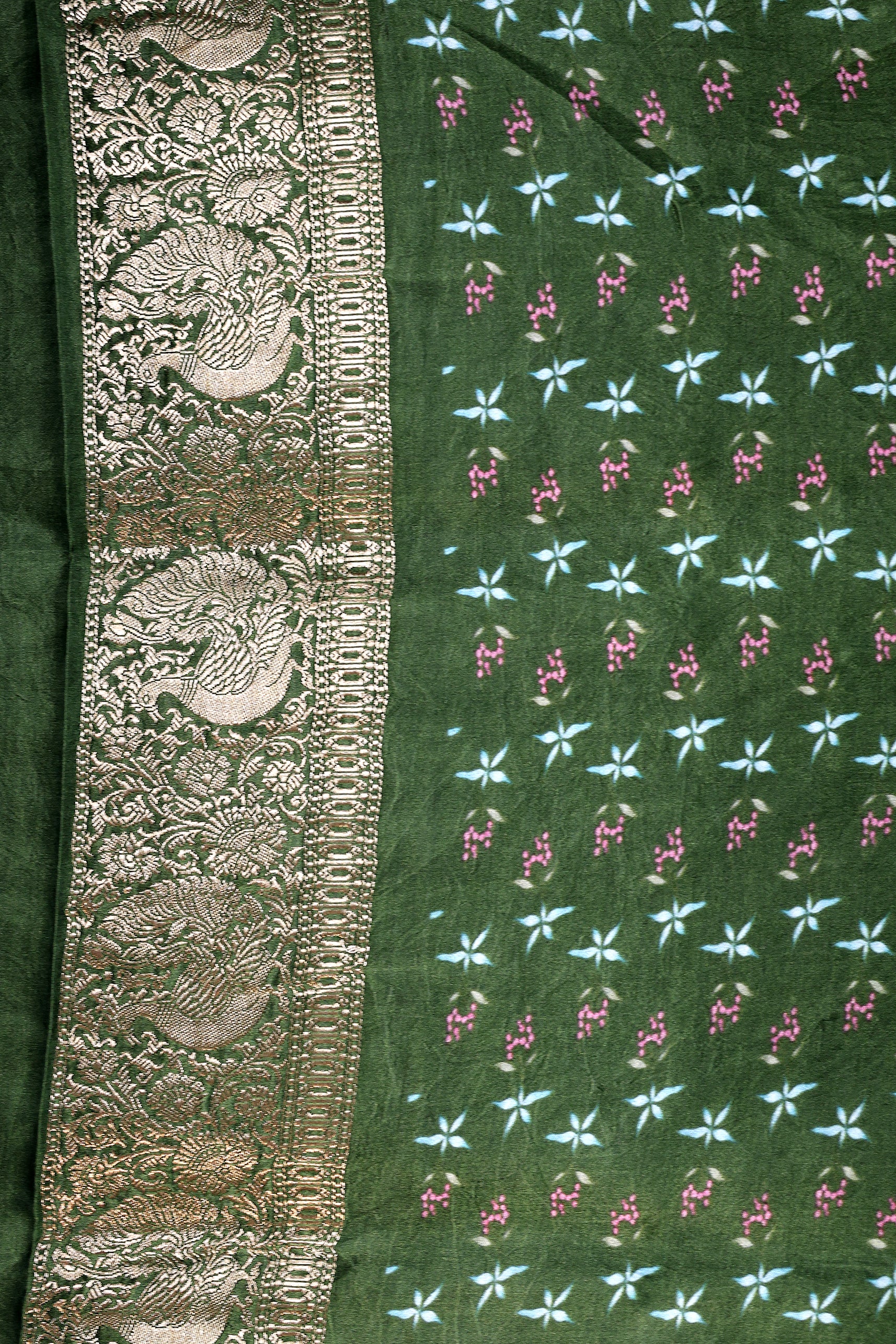 Pure Mashru Digital Print Banarasi