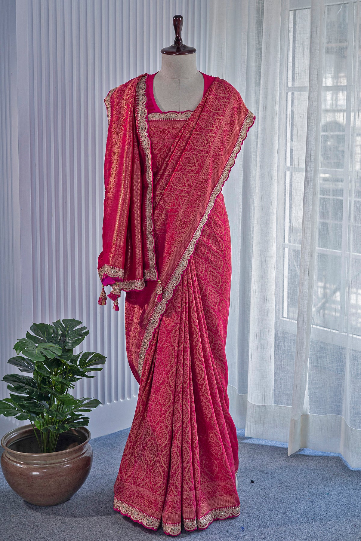 Brocade Semi Silk