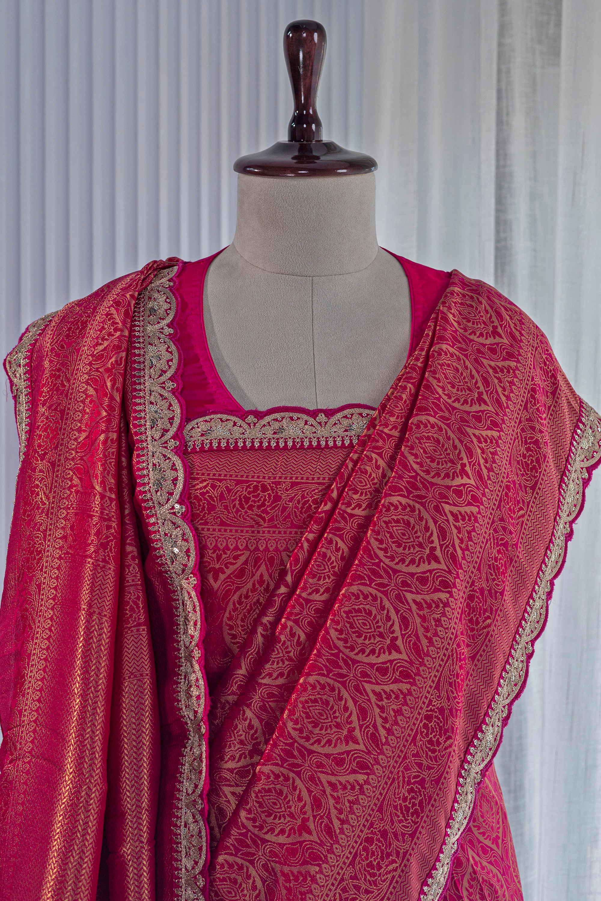 Brocade Semi Silk