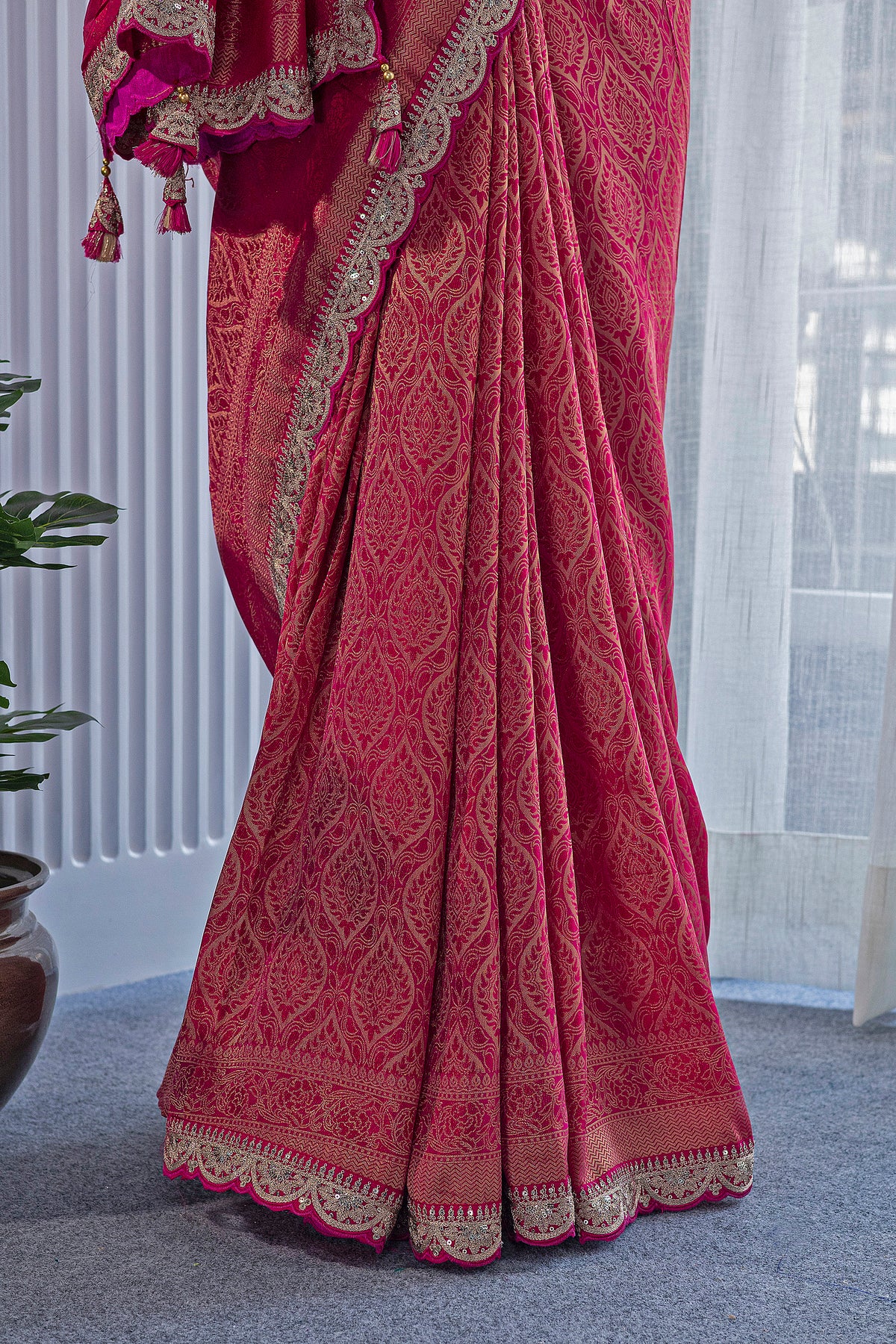 Brocade Semi Silk