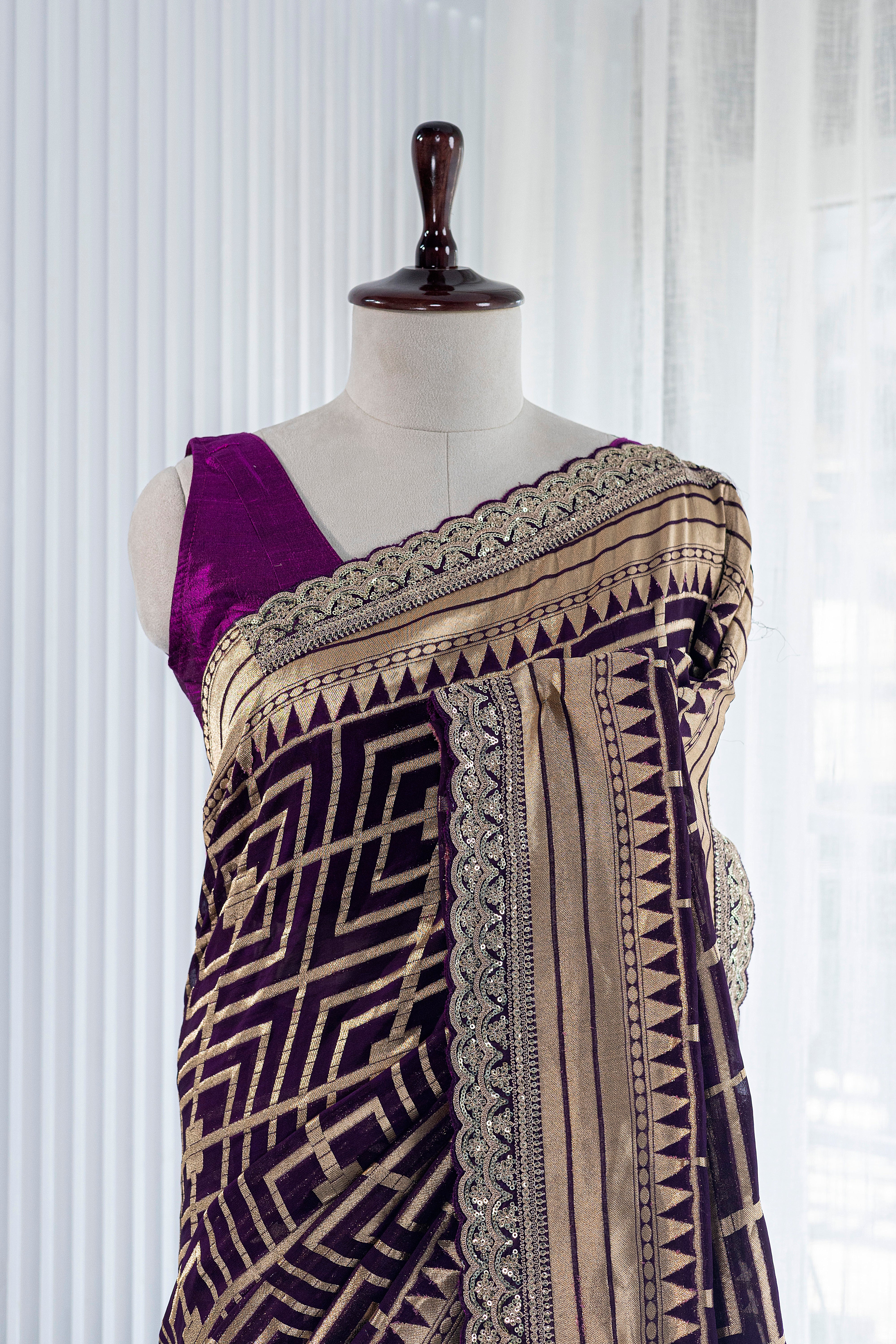 Semi Khaddi Banarasi