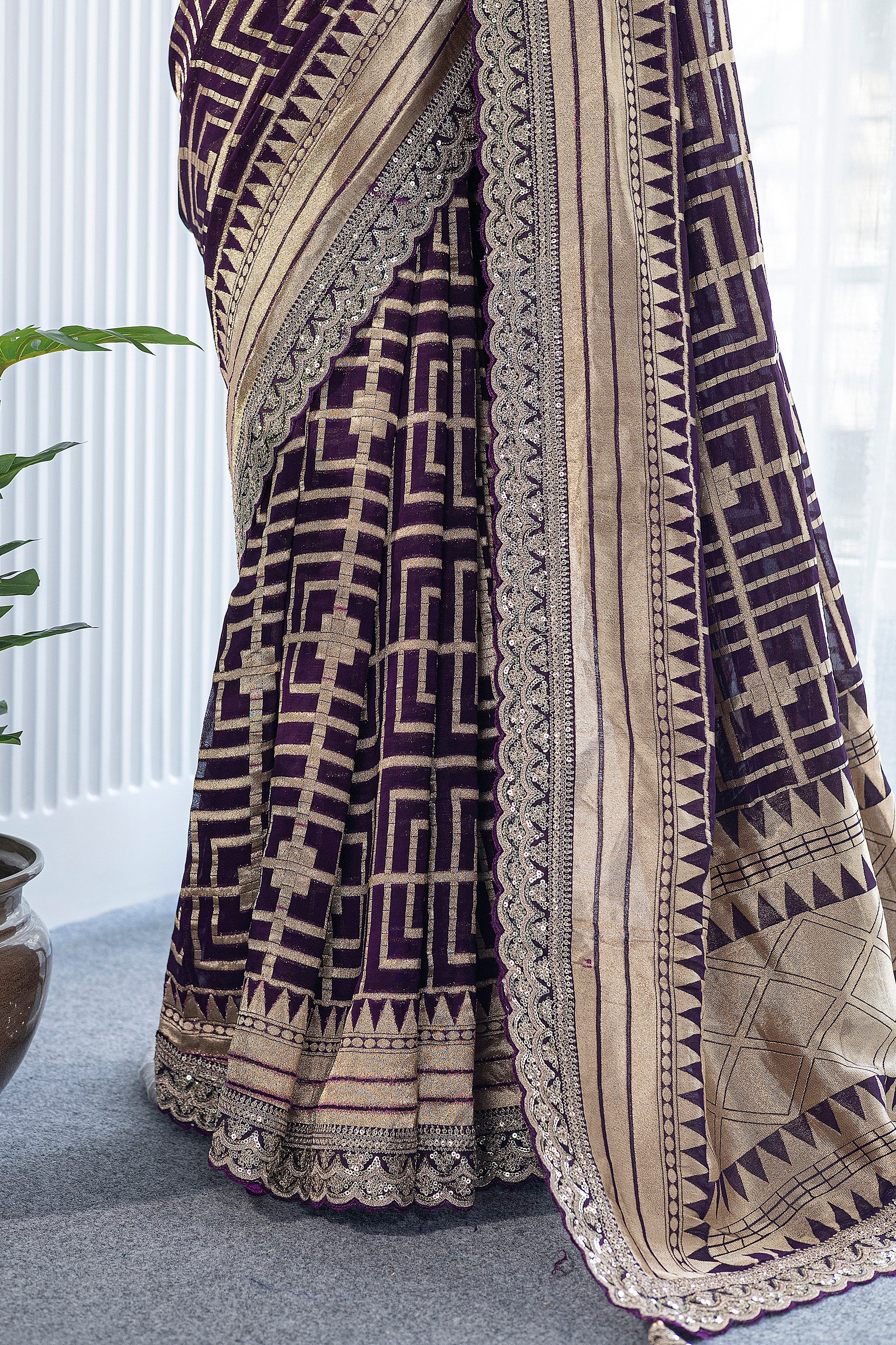 Semi Khaddi Banarasi