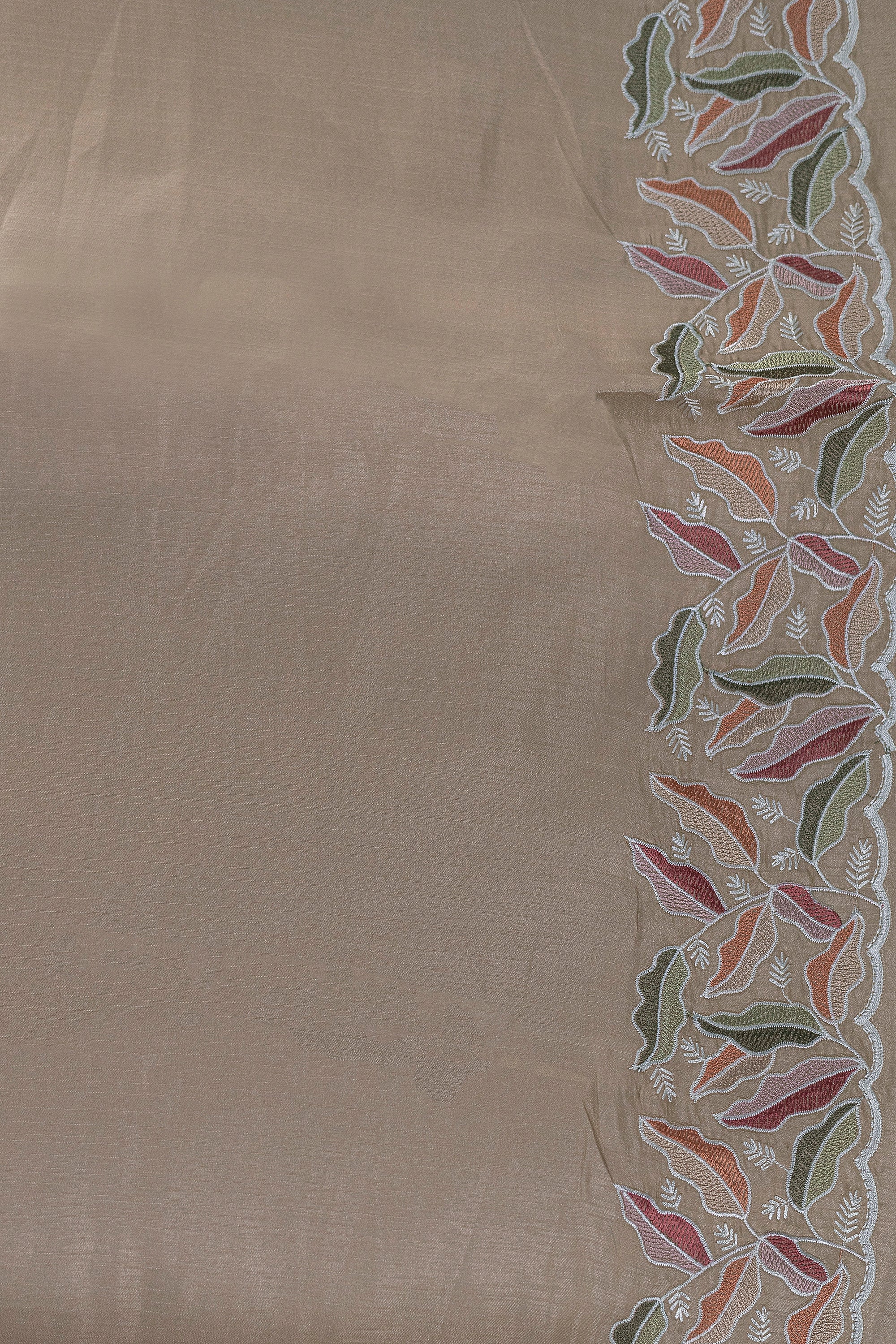 Semi Tussar Embroidery