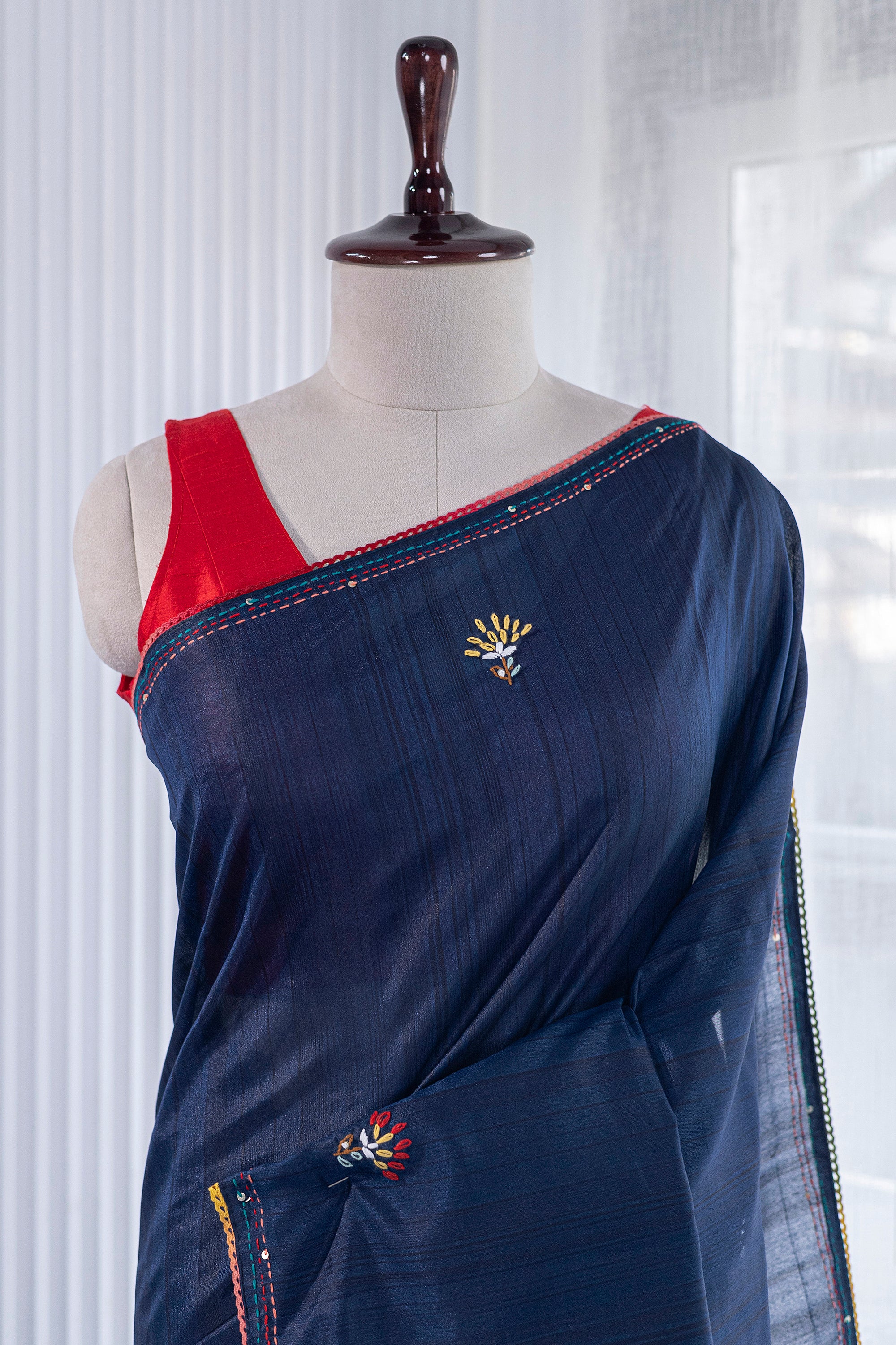 Semi Tussar Handwork