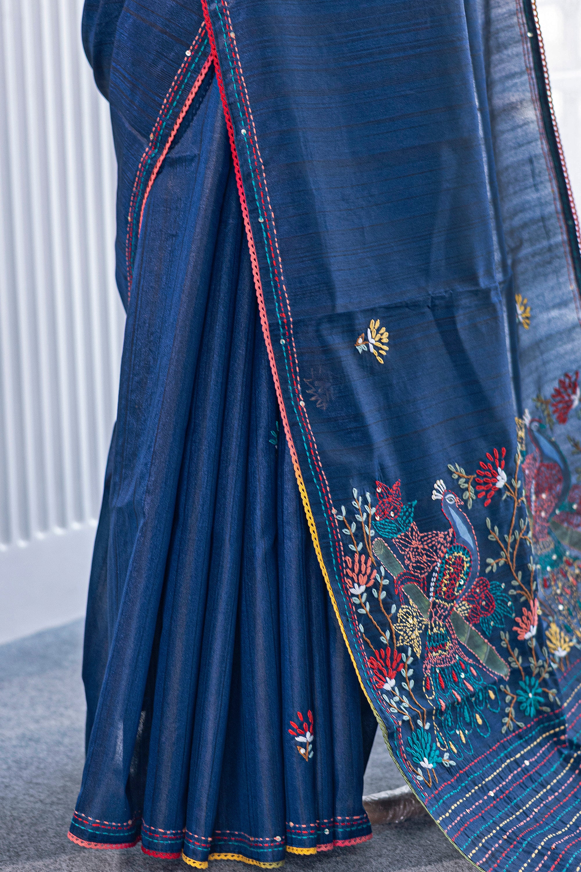 Semi Tussar Handwork