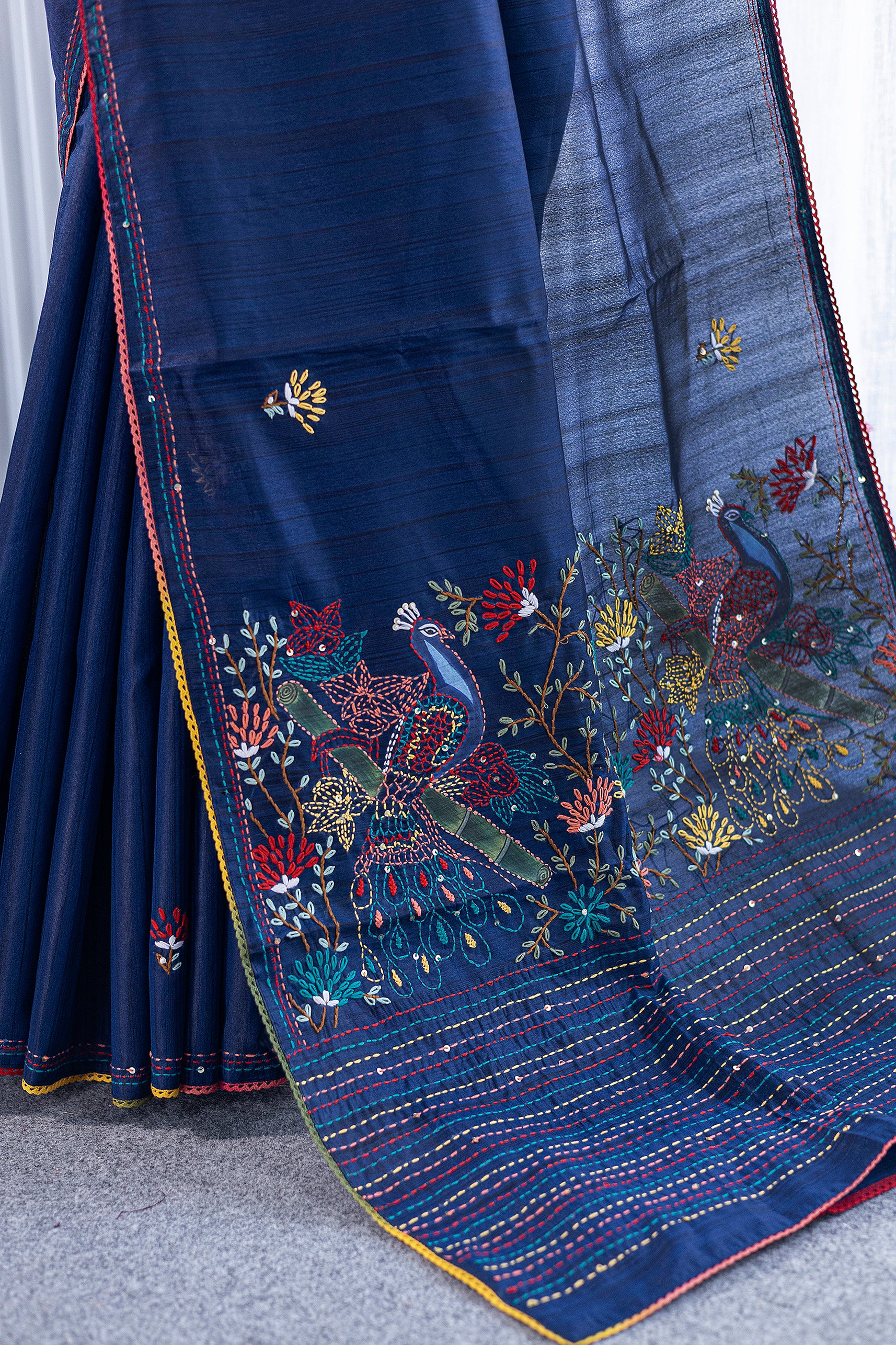 Semi Tussar Handwork