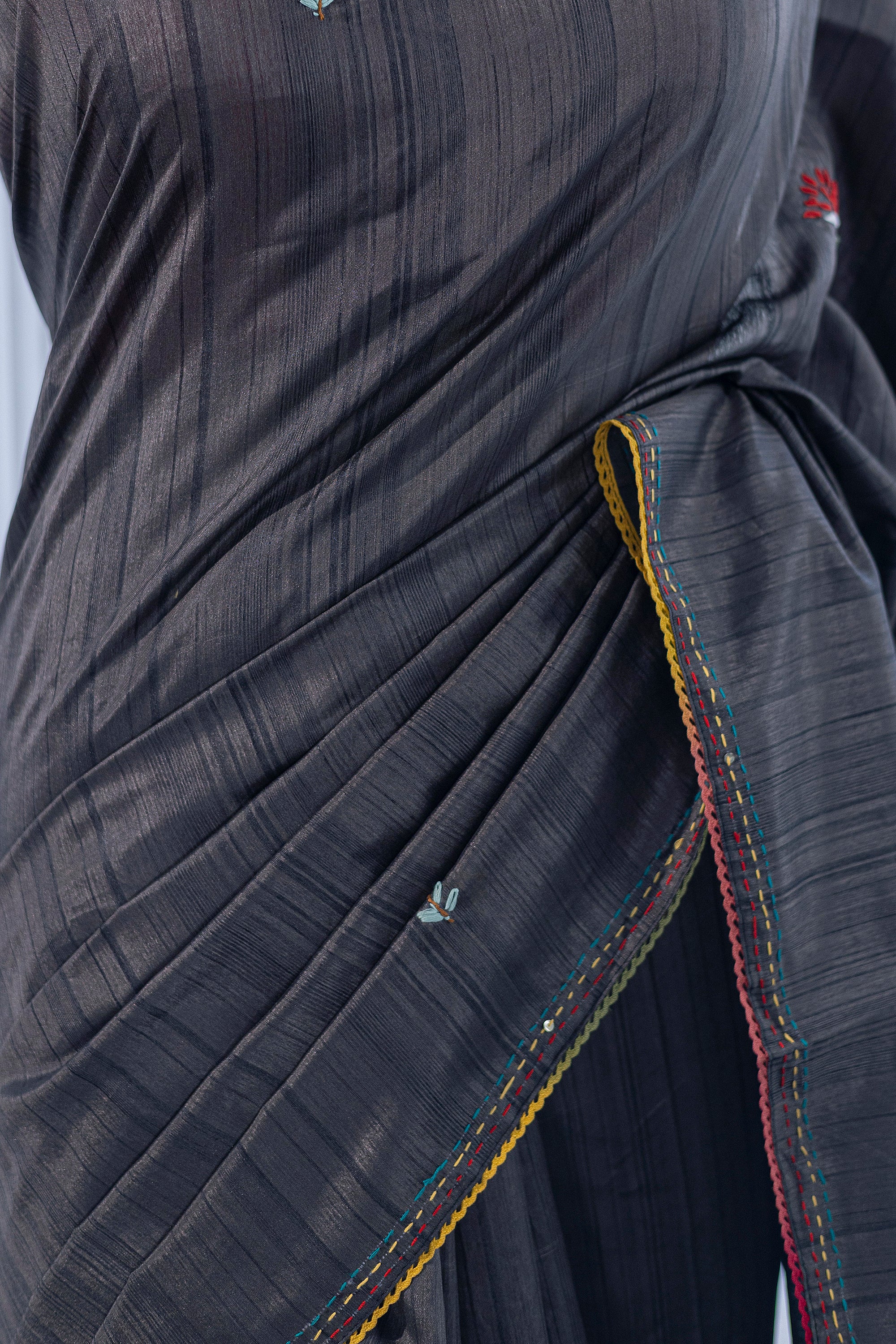 Semi Tussar Handwork