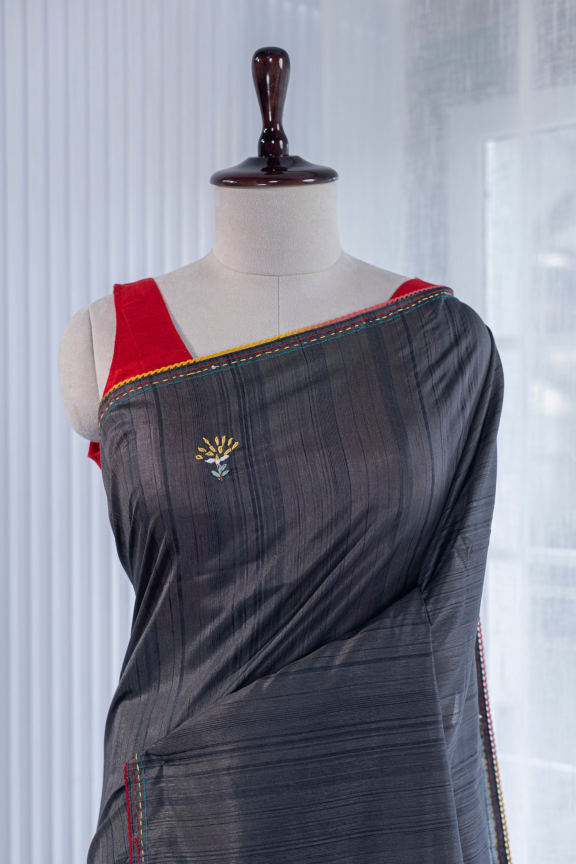 Semi Tussar Handwork