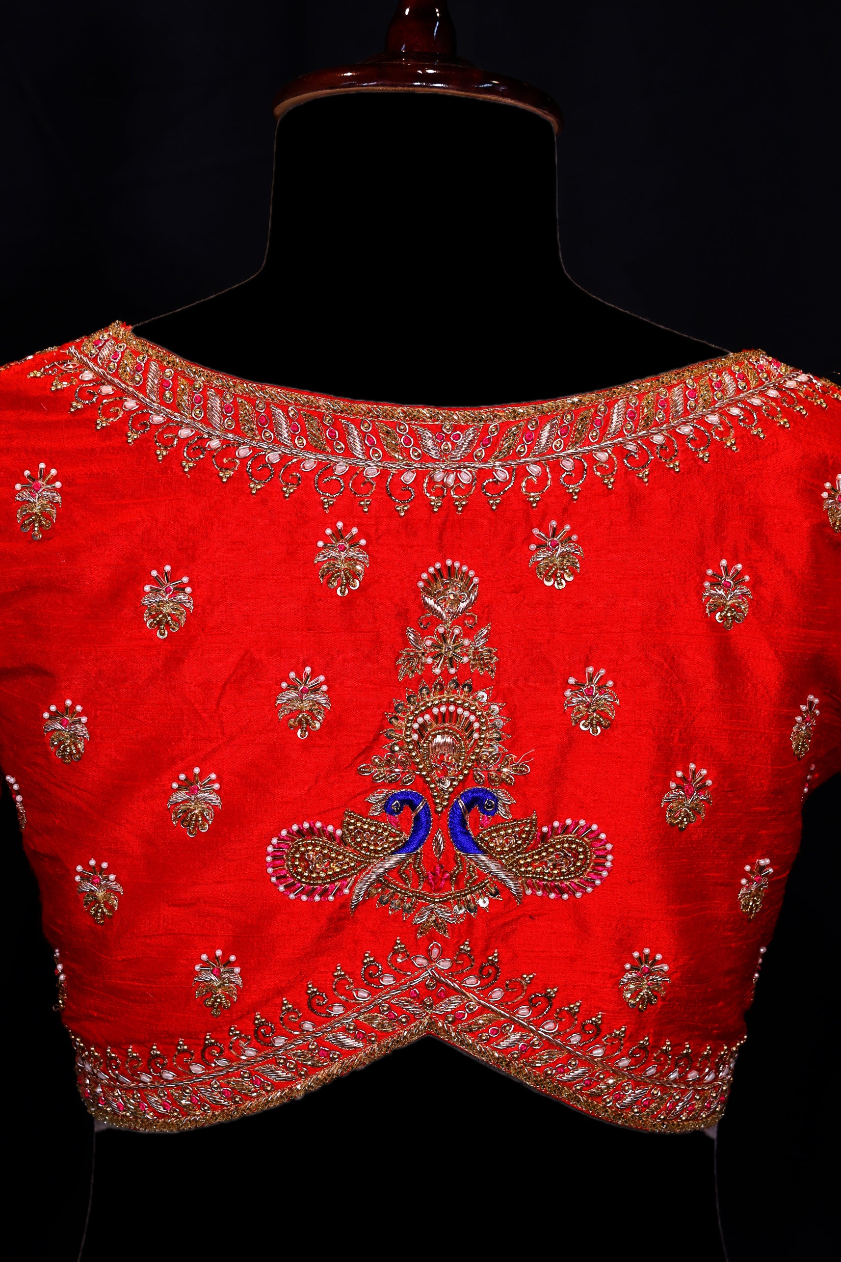 Raw Silk Zardosi Work