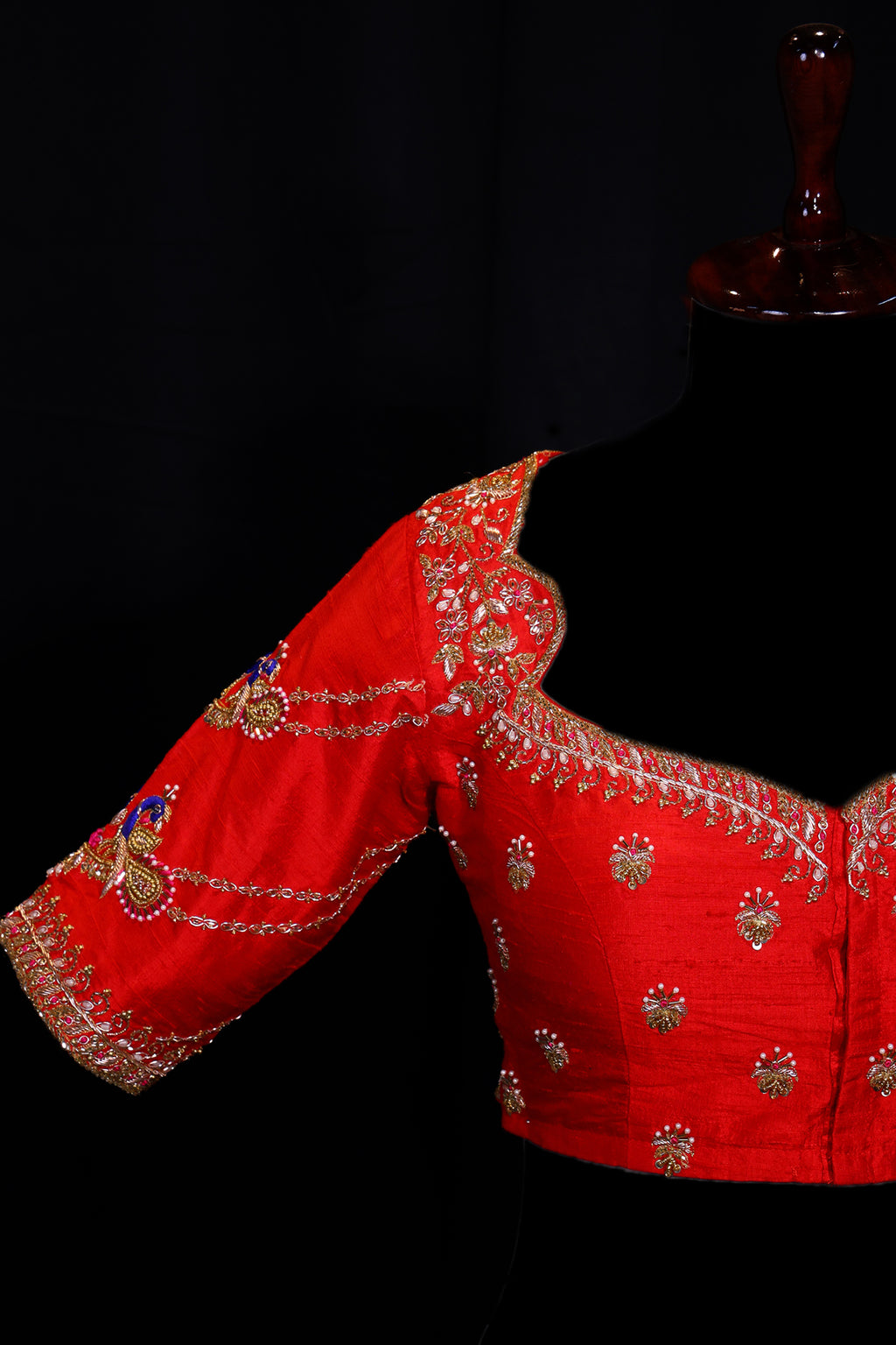 Raw Silk Zardosi Work