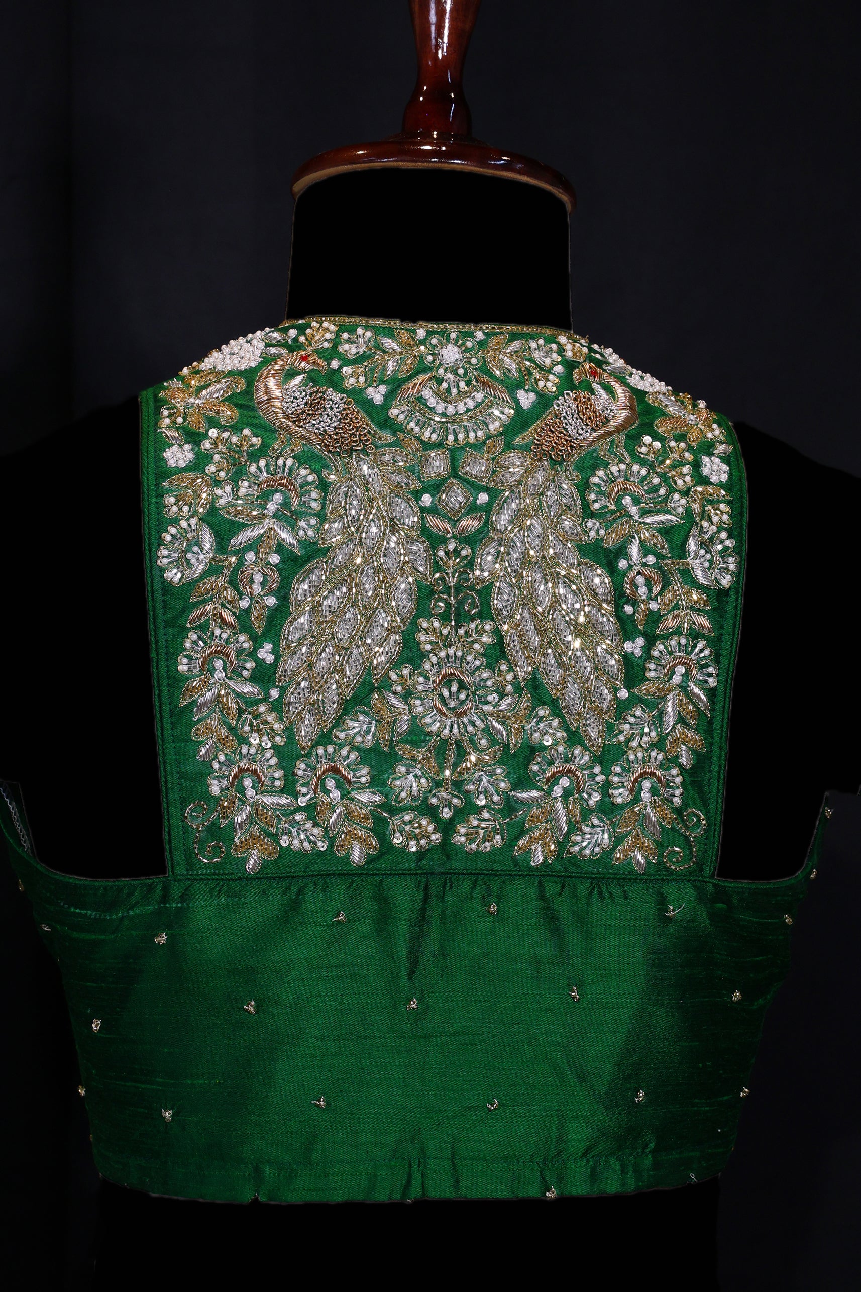 Raw Silk Sleeveless Blouse