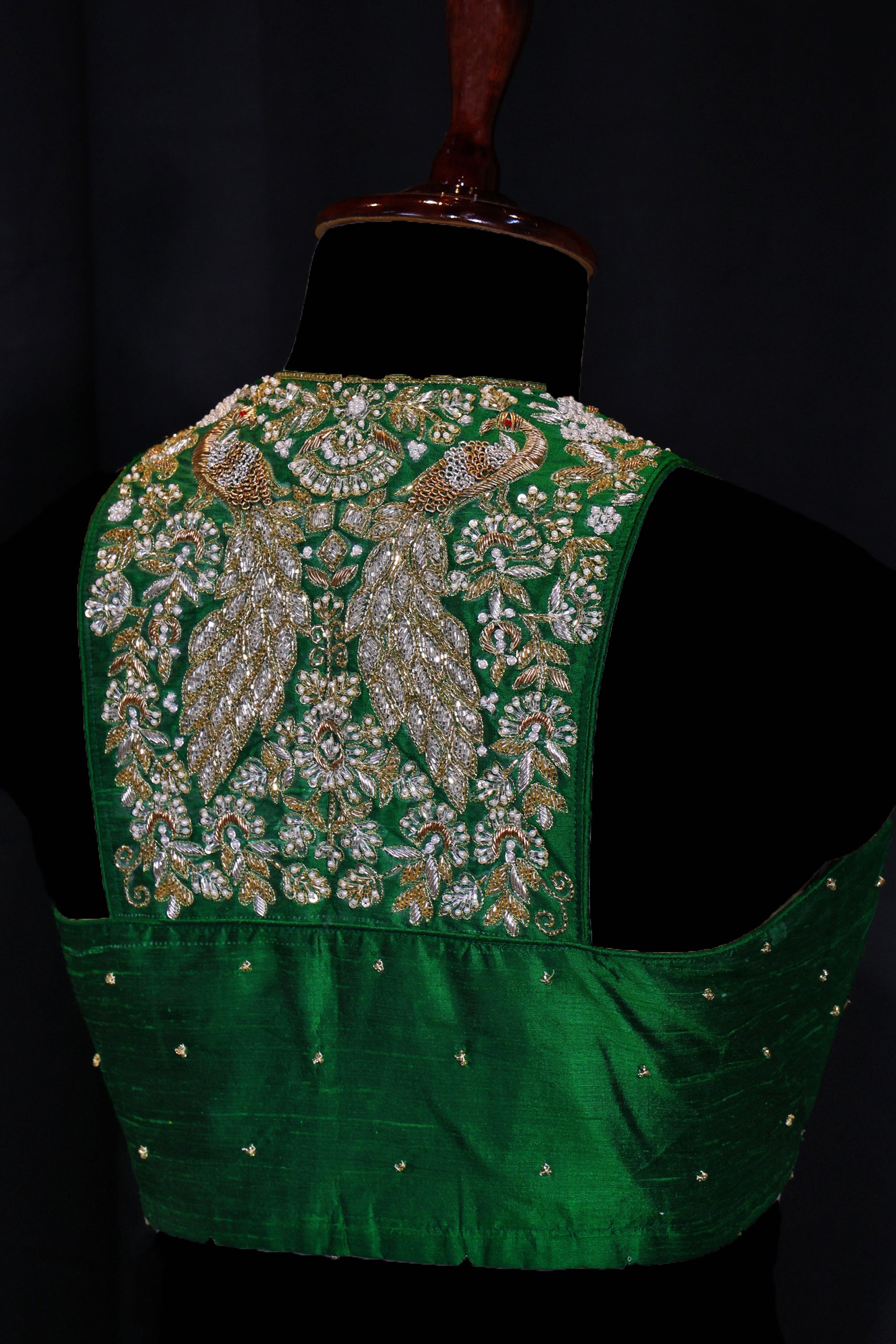 Raw Silk Sleeveless Blouse