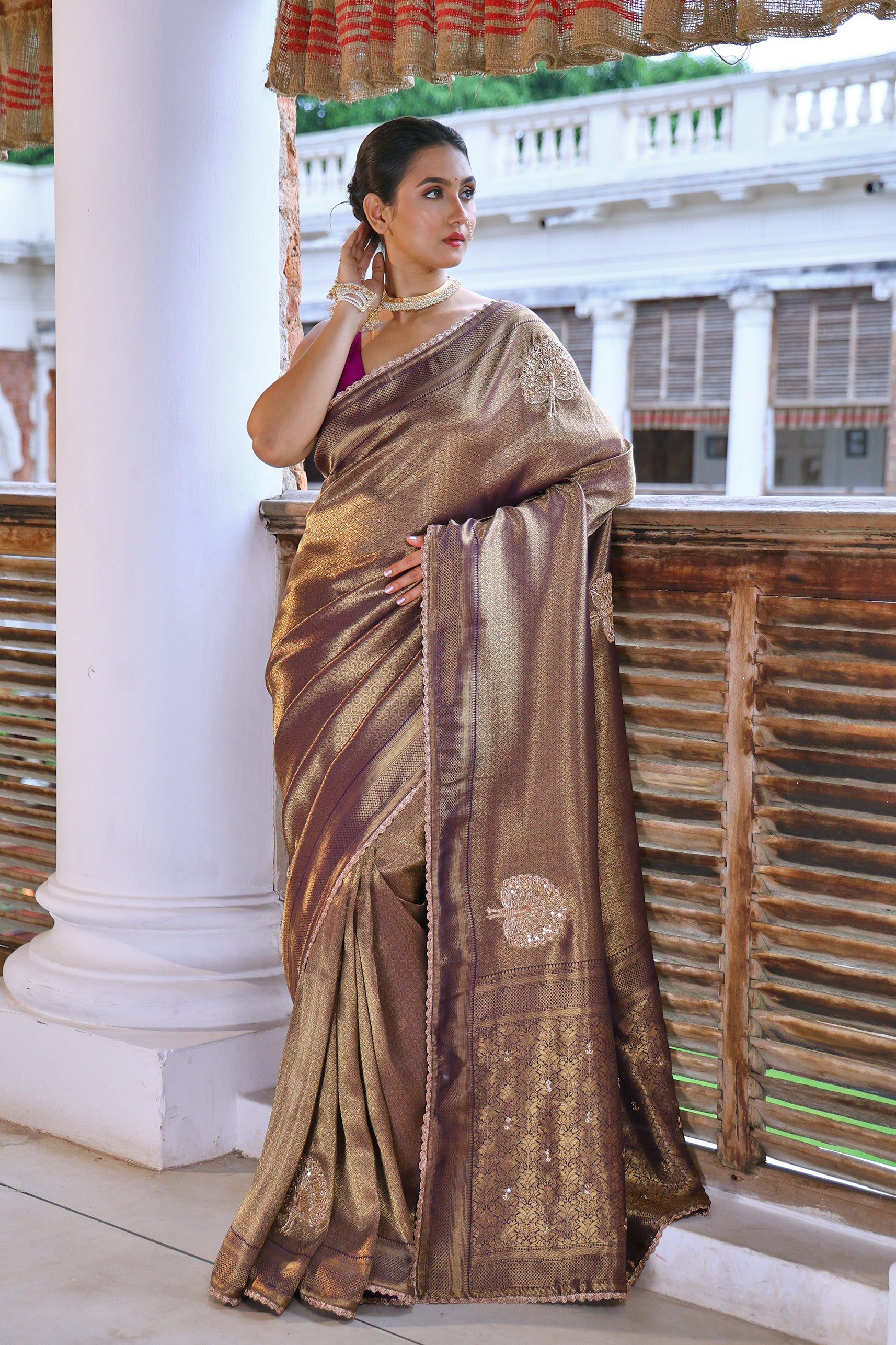 Exclusive Tissue Banarasi Zardosi Work