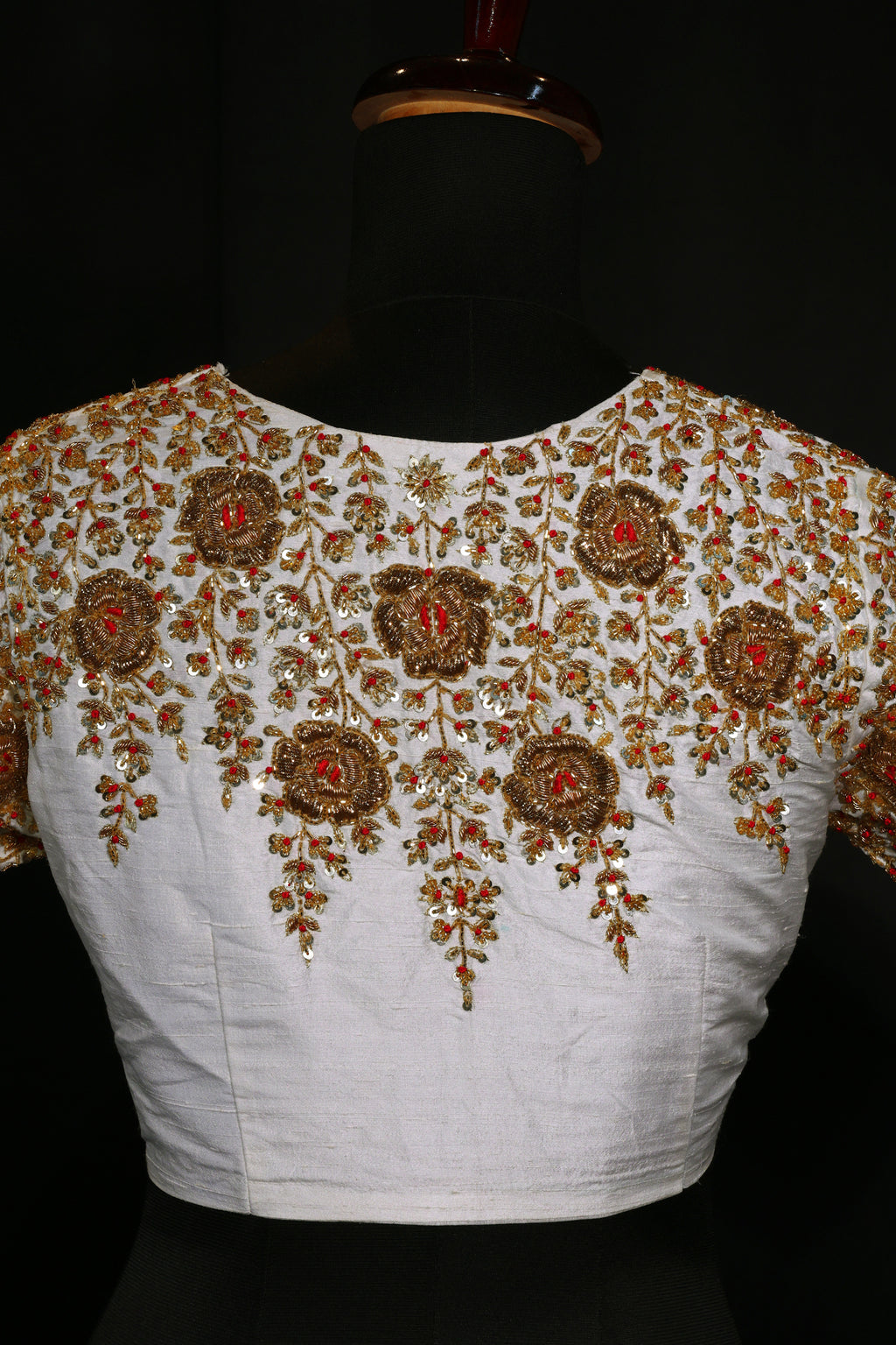 Raw Silk Zardosi Work