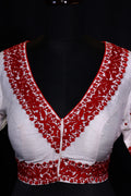 Raw Silk Jamdani Embroidery