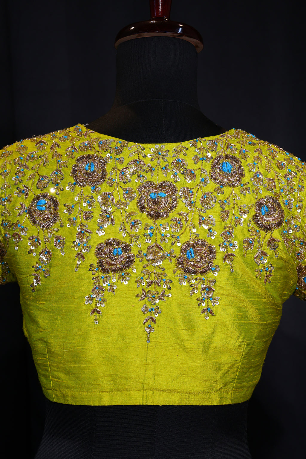 Raw Silk Zardosi Work