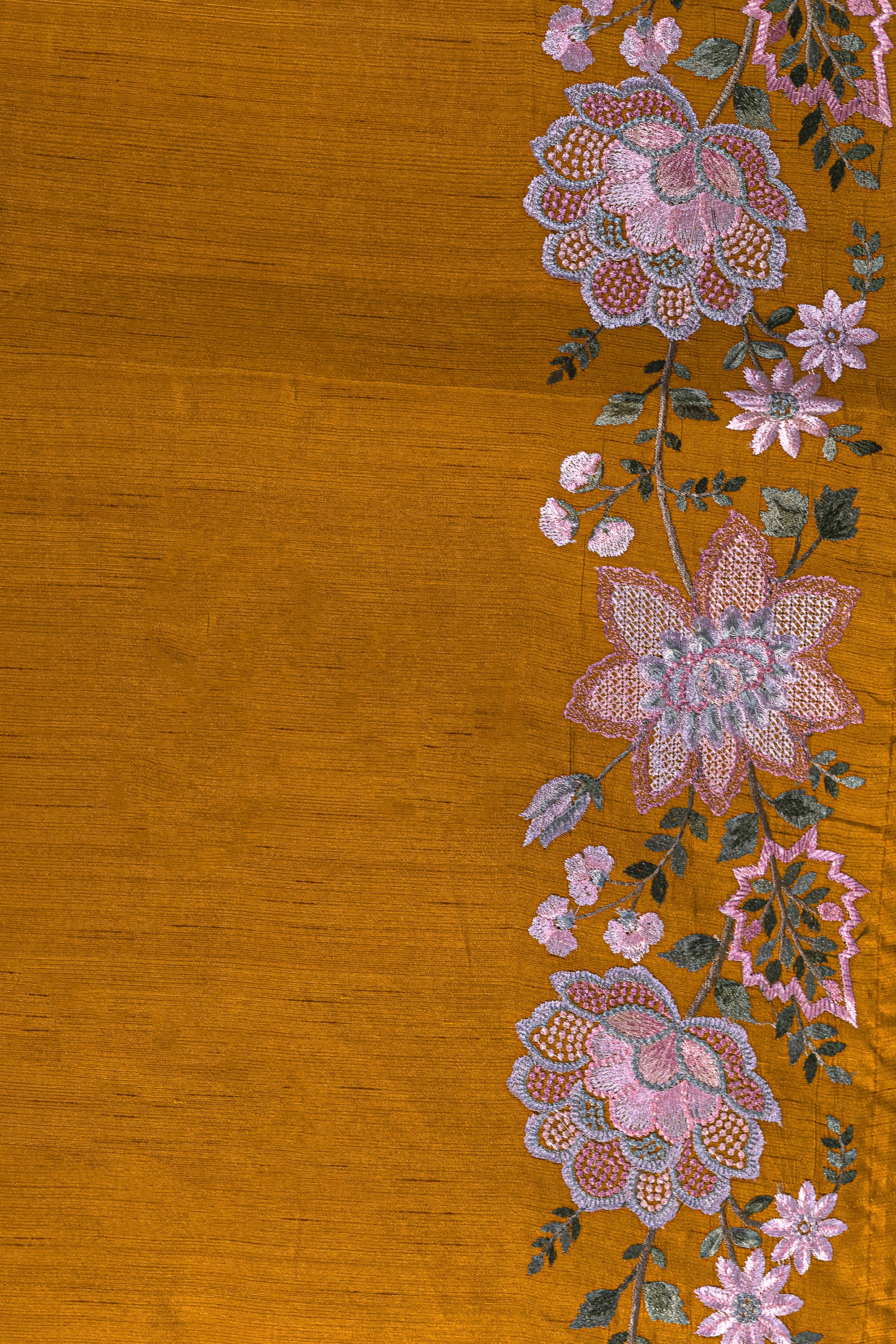 Semi Tussar Embroidery