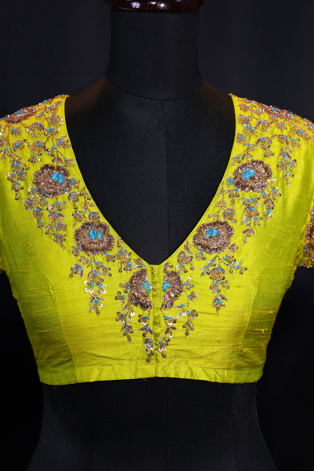 Raw Silk Zardosi Work