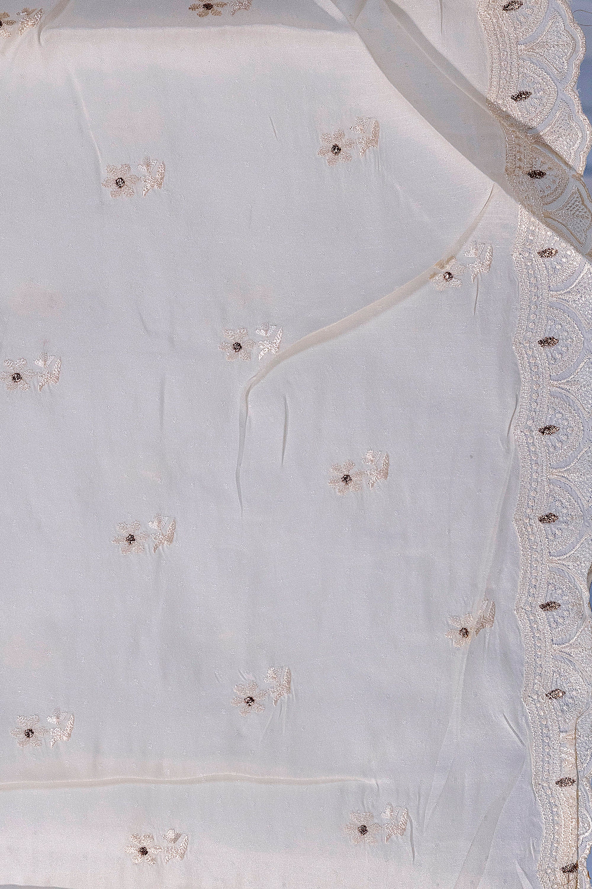 Semi Tussar Embroidery