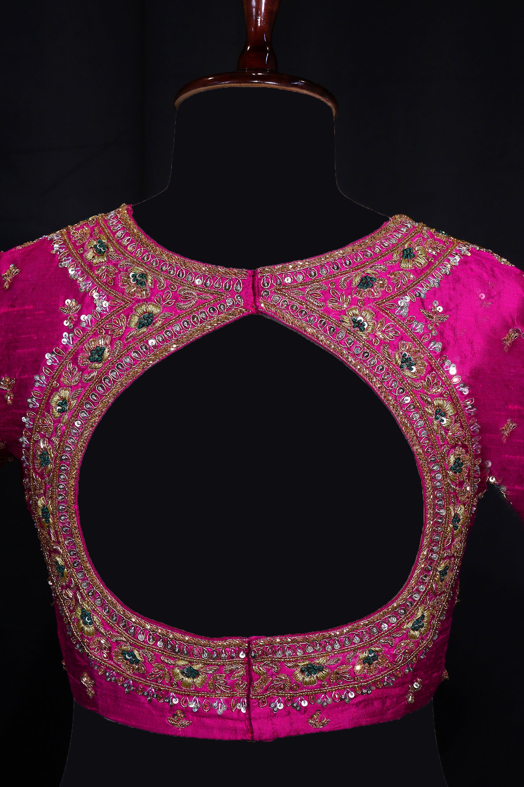 Raw Silk Zardosi Work