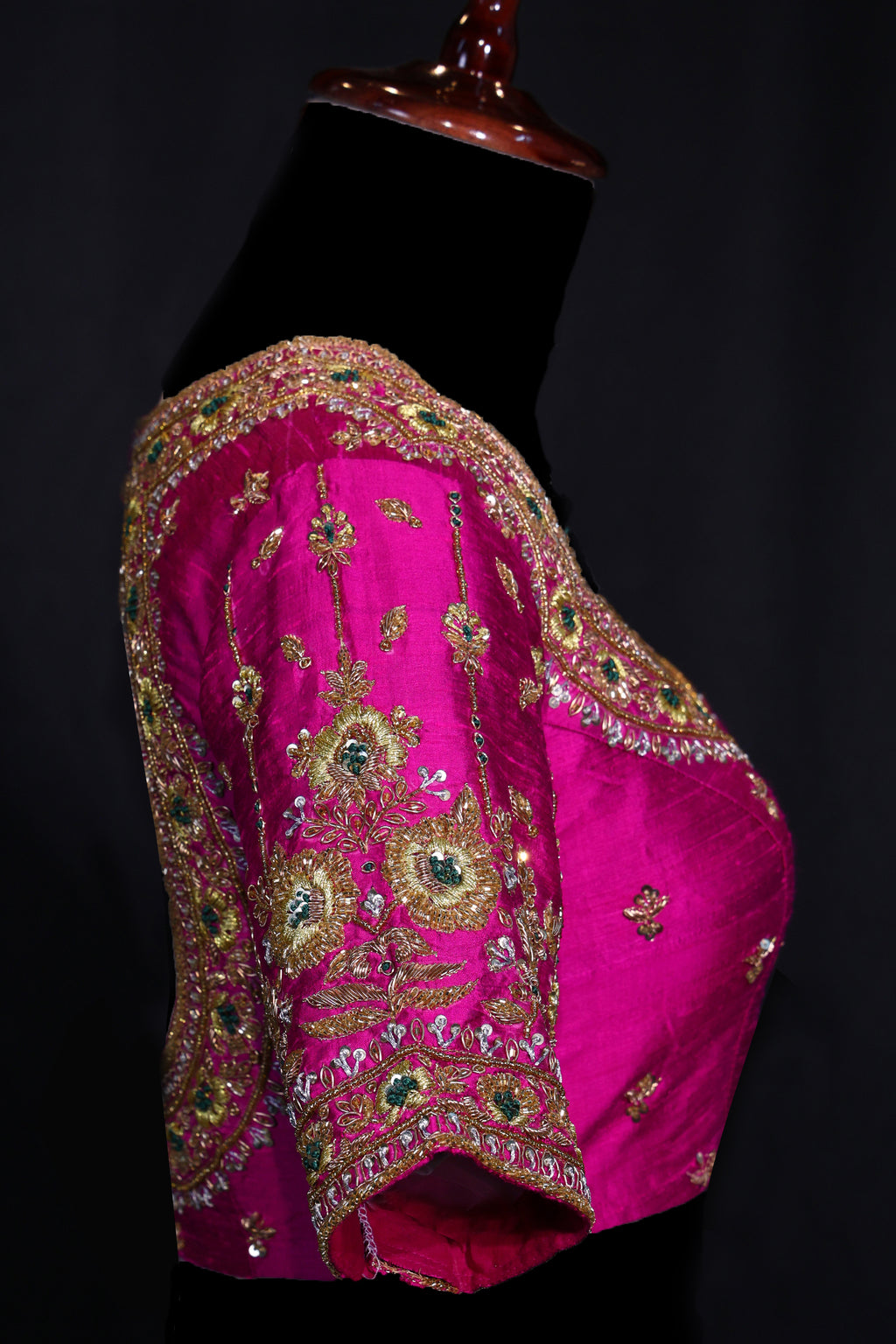 Raw Silk Zardosi Work