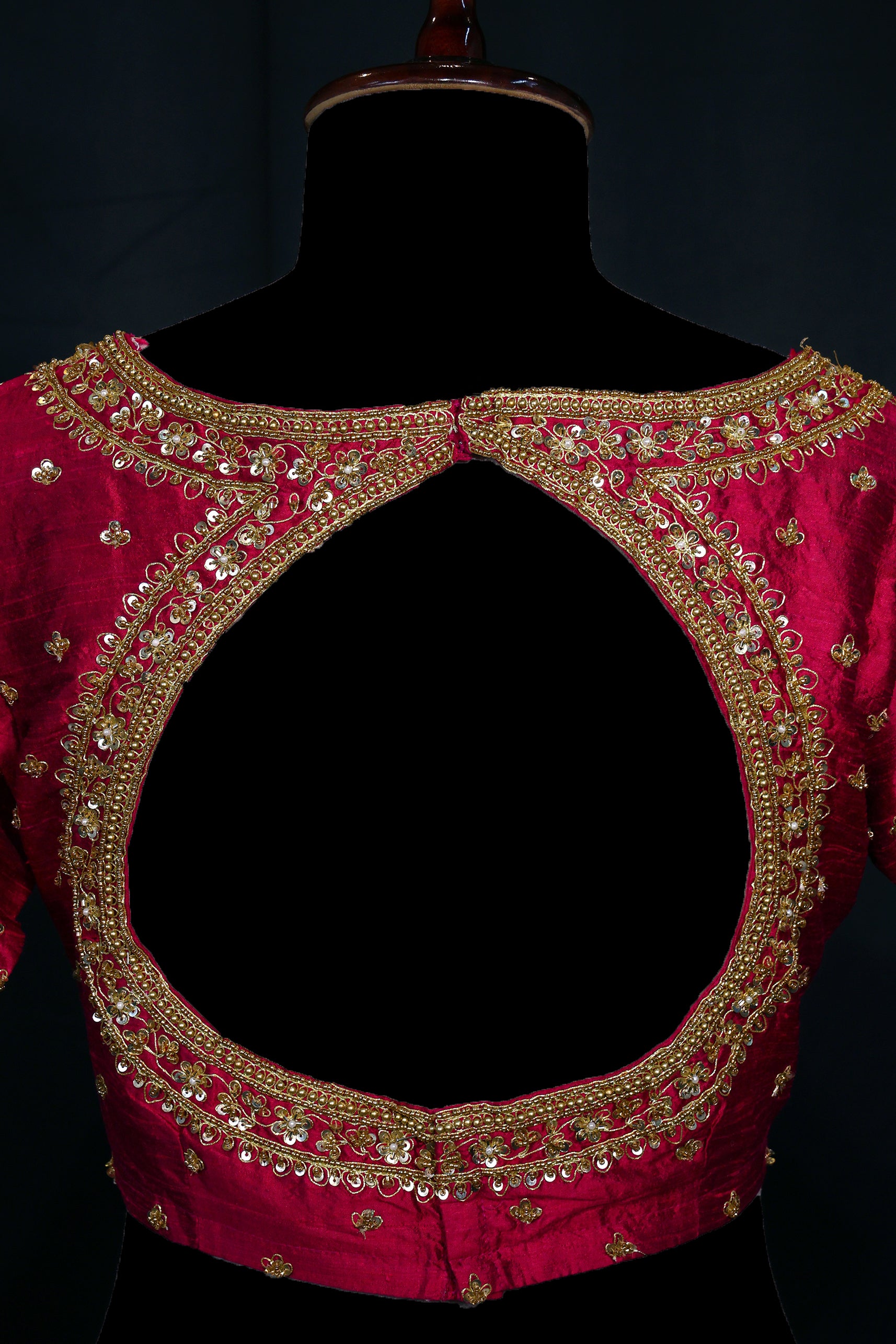 Raw Silk Zardosi Work