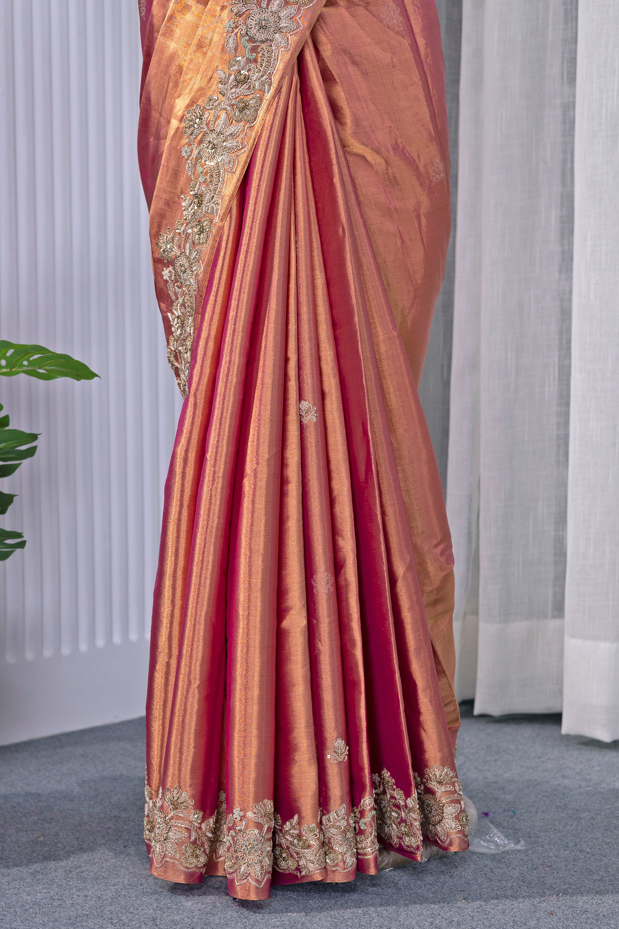 Exclusive Tissue Kanjivaram Zardosi Work