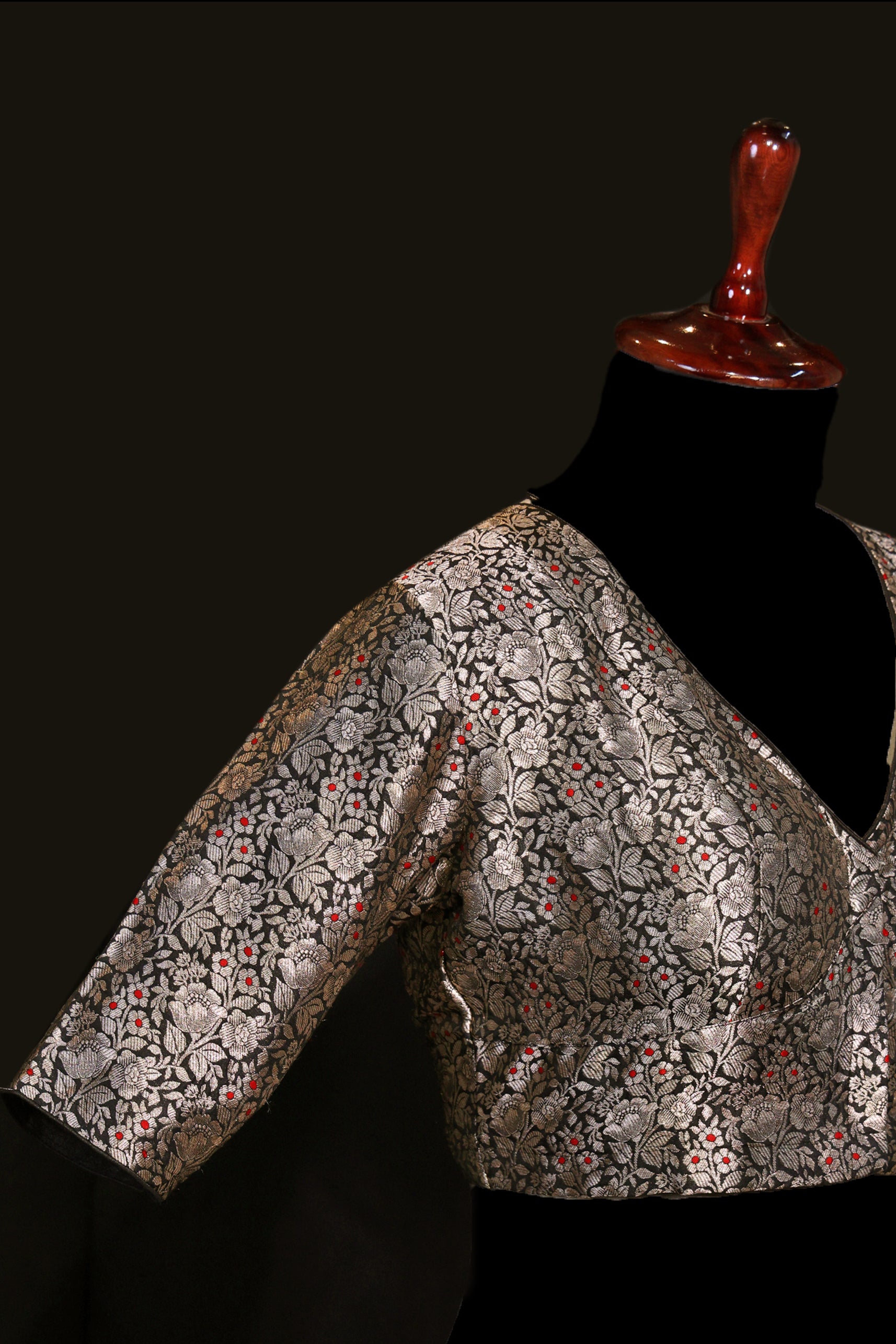 Katan Silk Brocade Blouse