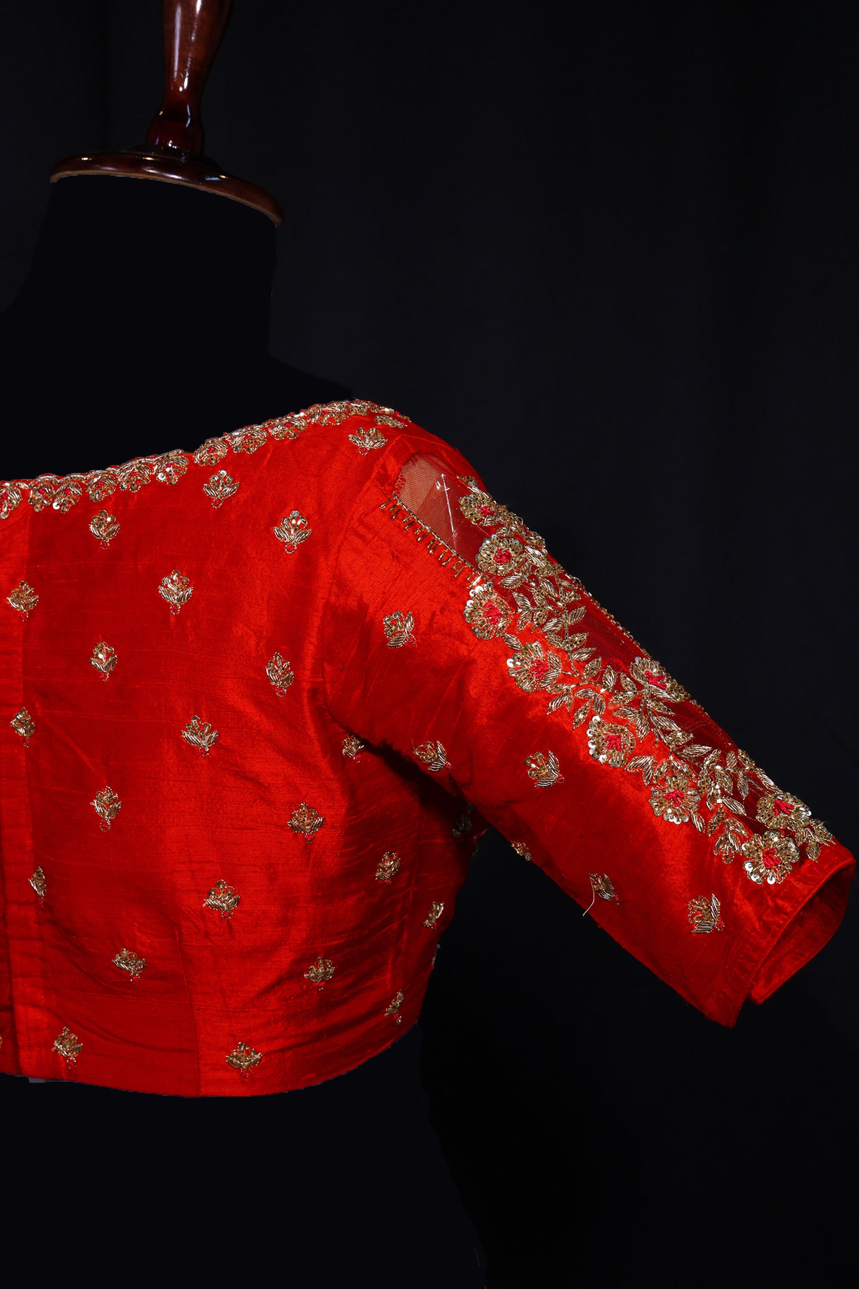 Raw Silk Zardosi Work