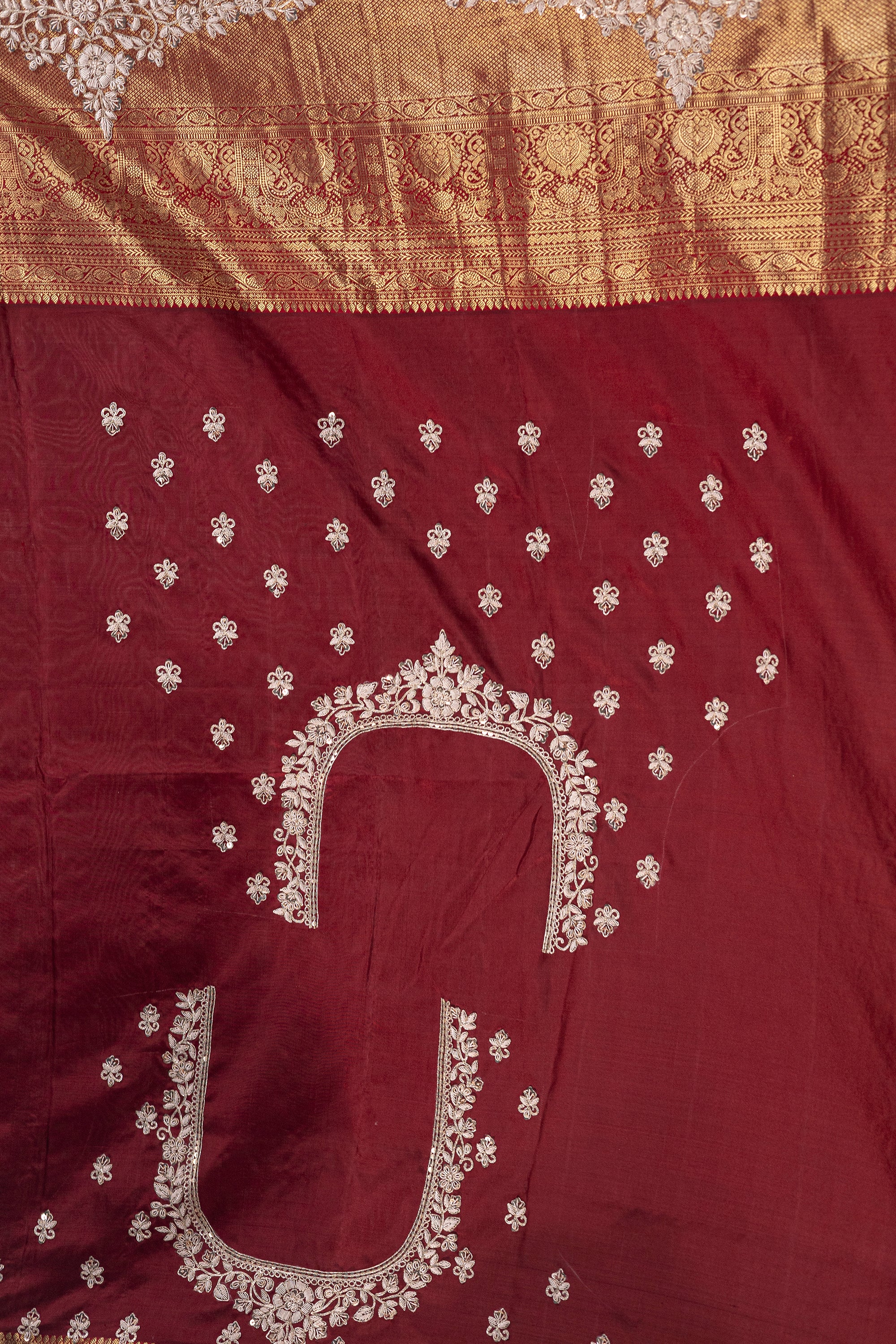 Exclusive Tissue Kanjivaram Zardosi Work