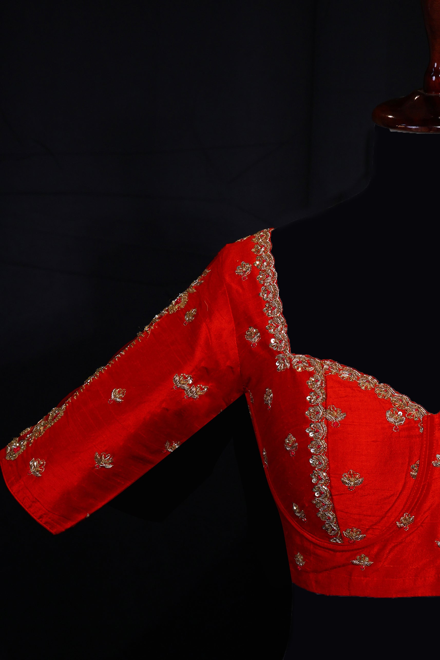 Raw Silk Zardosi Work