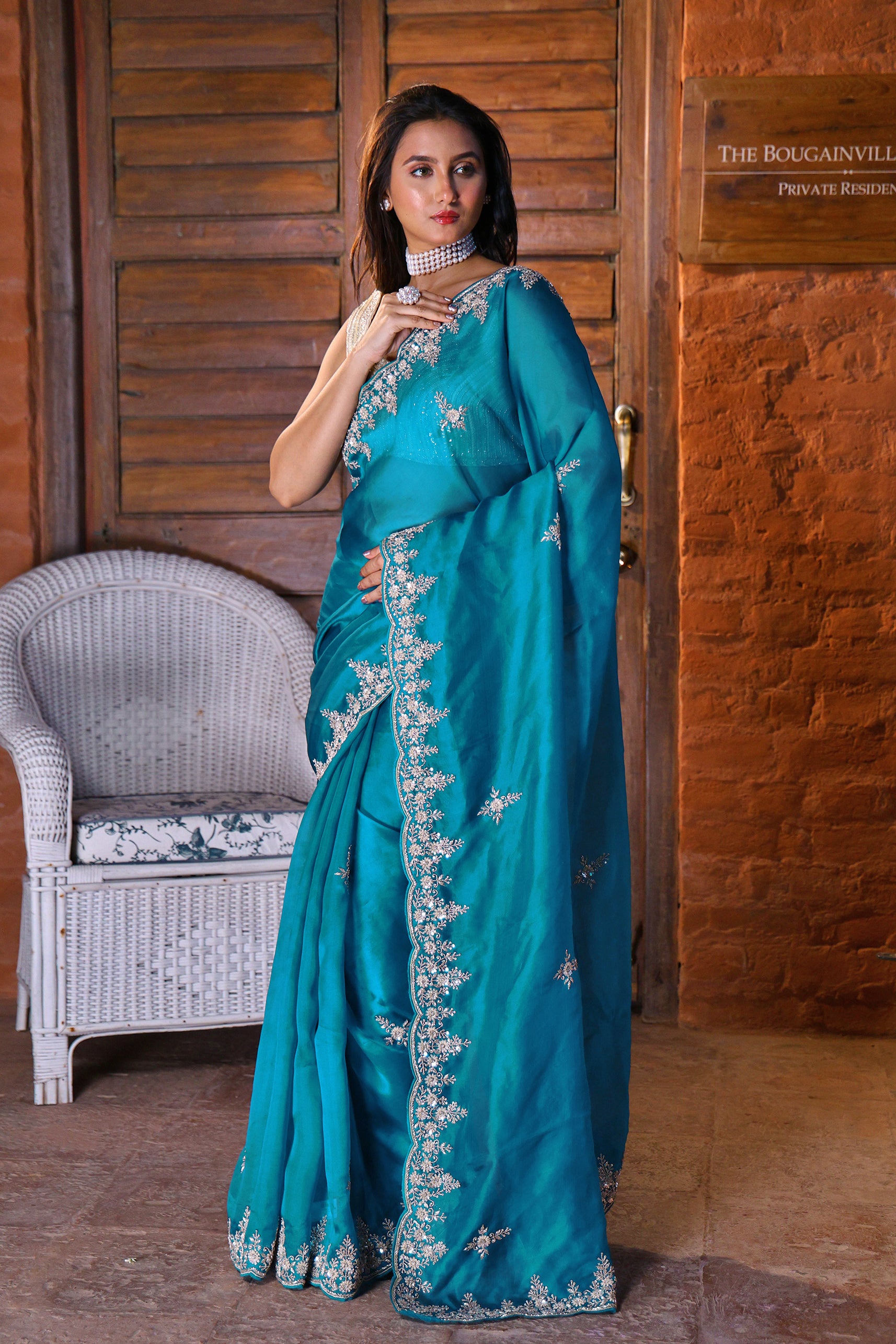 Satin Zardosi Work