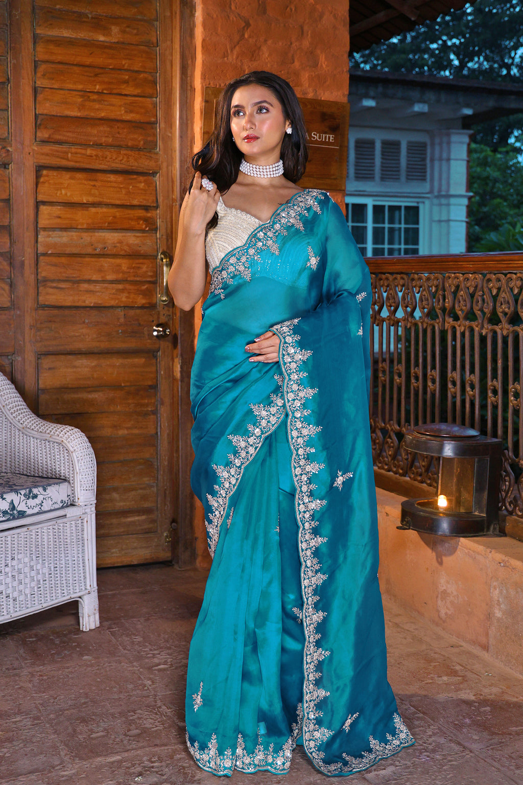 Satin Zardosi Work