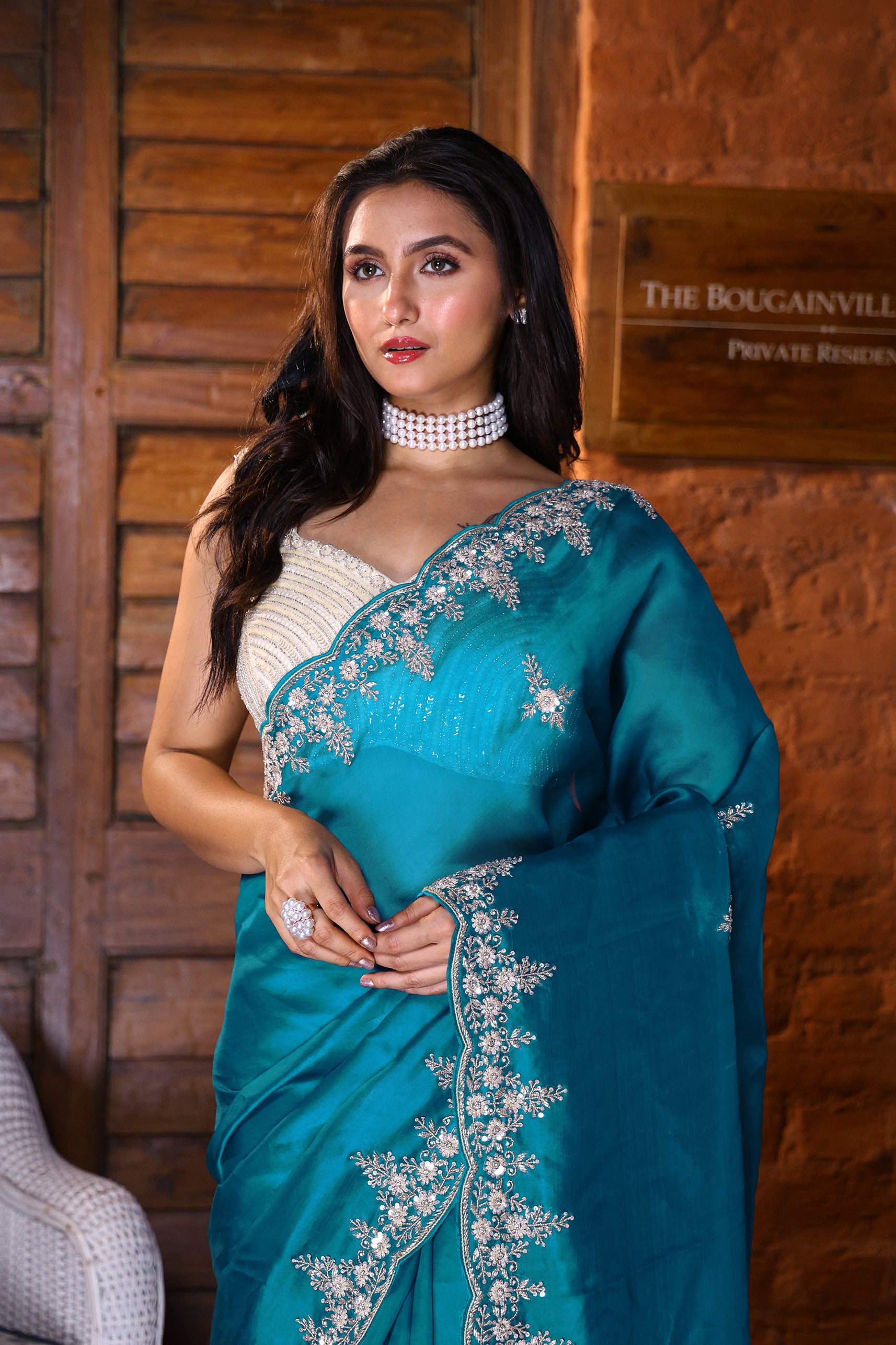 Satin Zardosi Work
