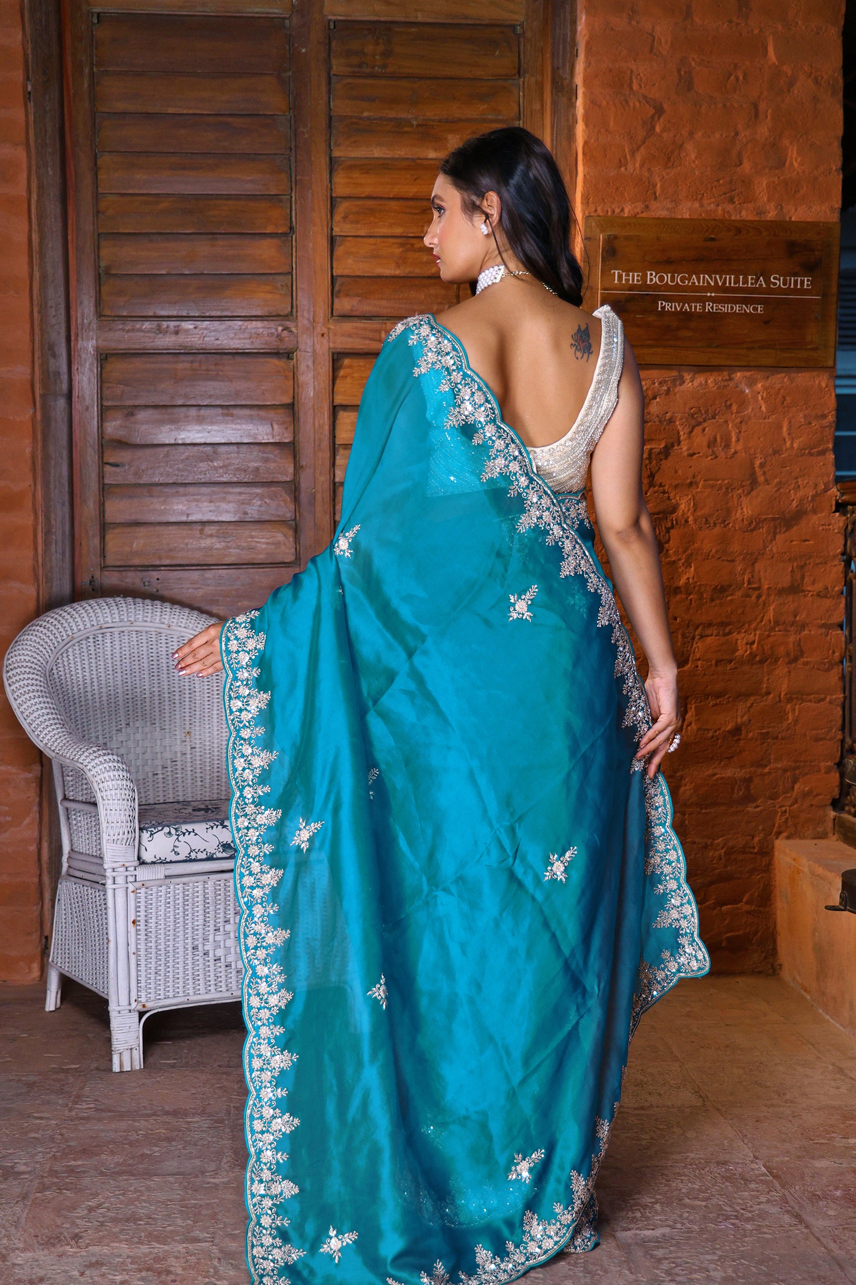 Satin Zardosi Work