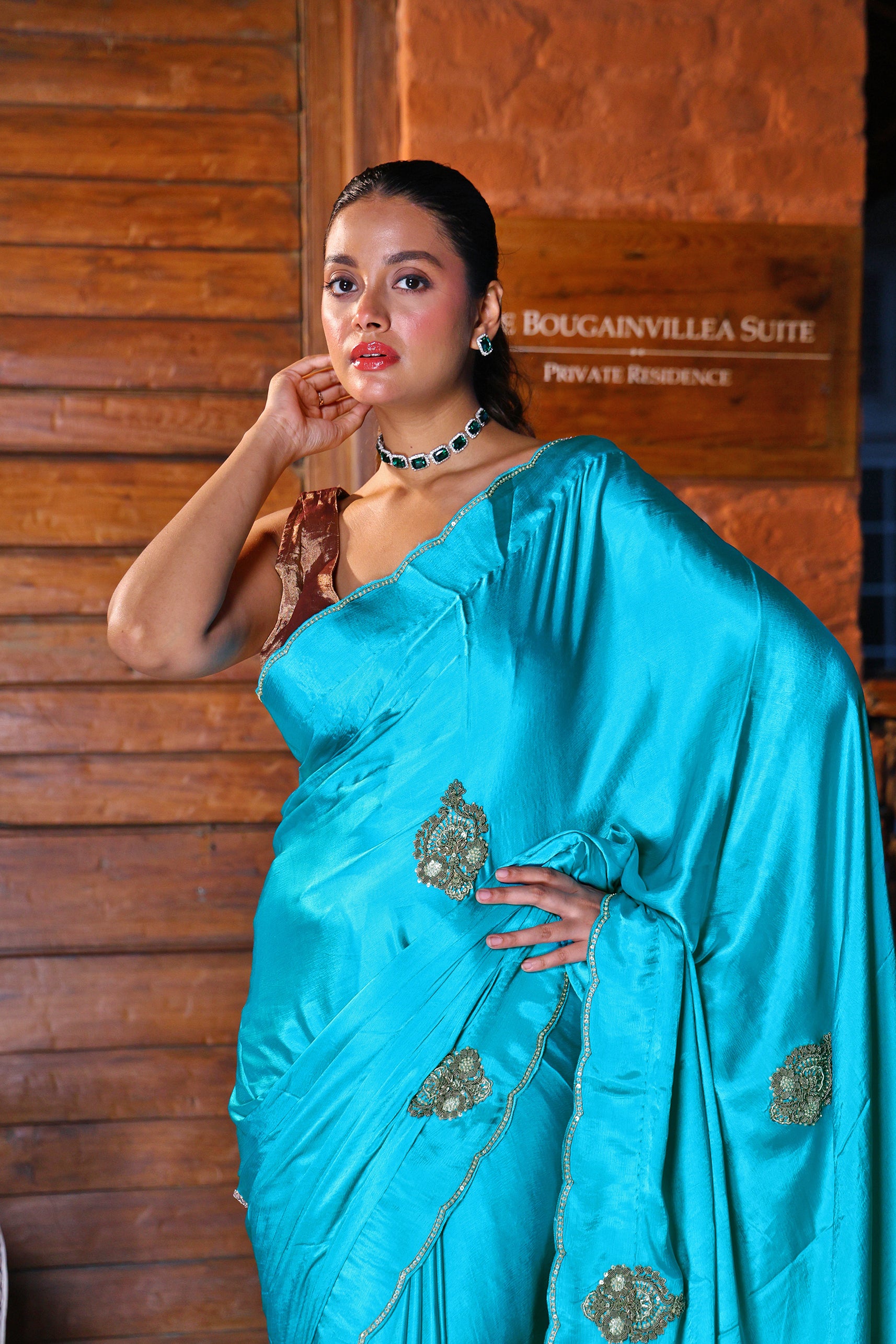 Satin Zardosi Work