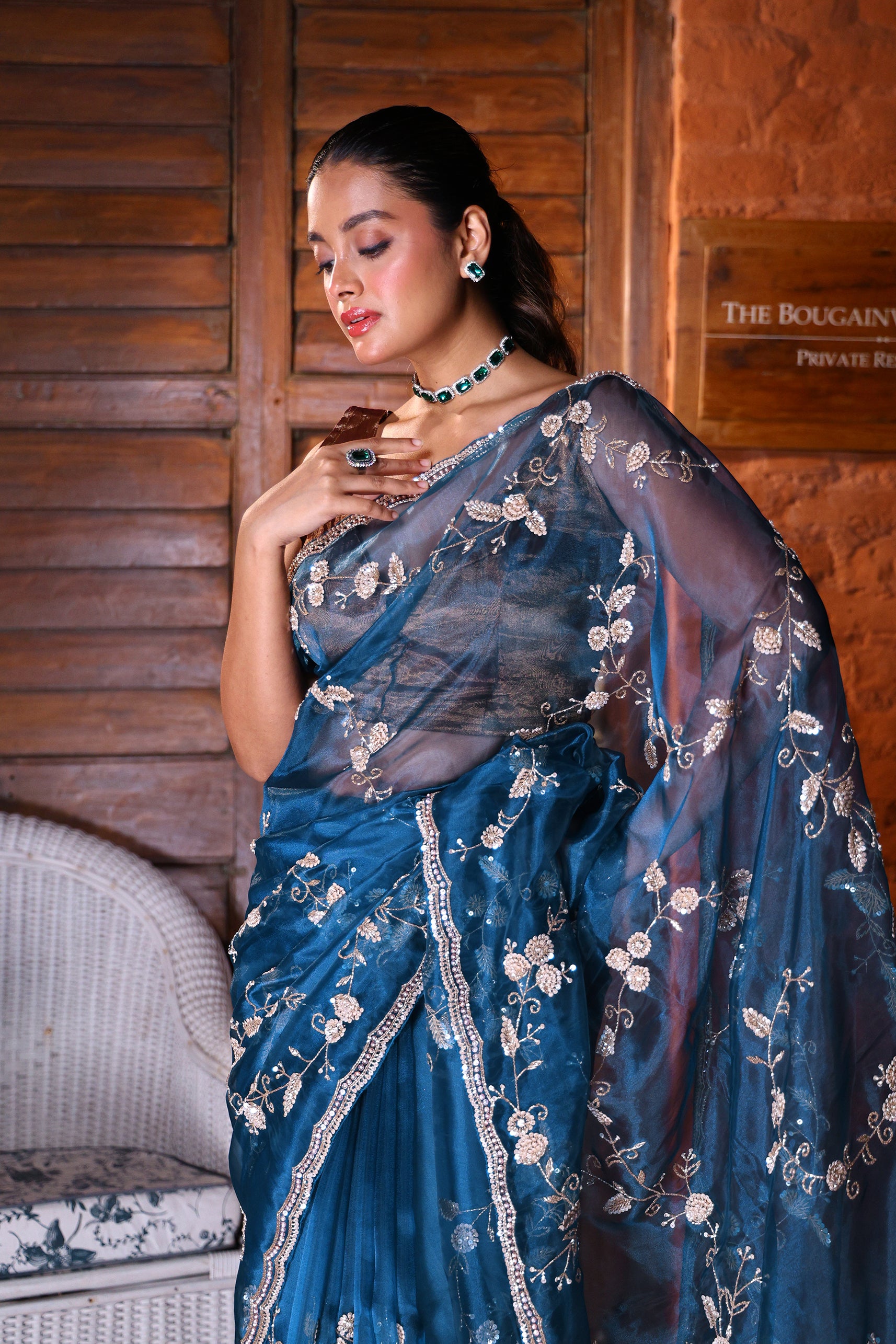 Glass Tissue Zardosi Work