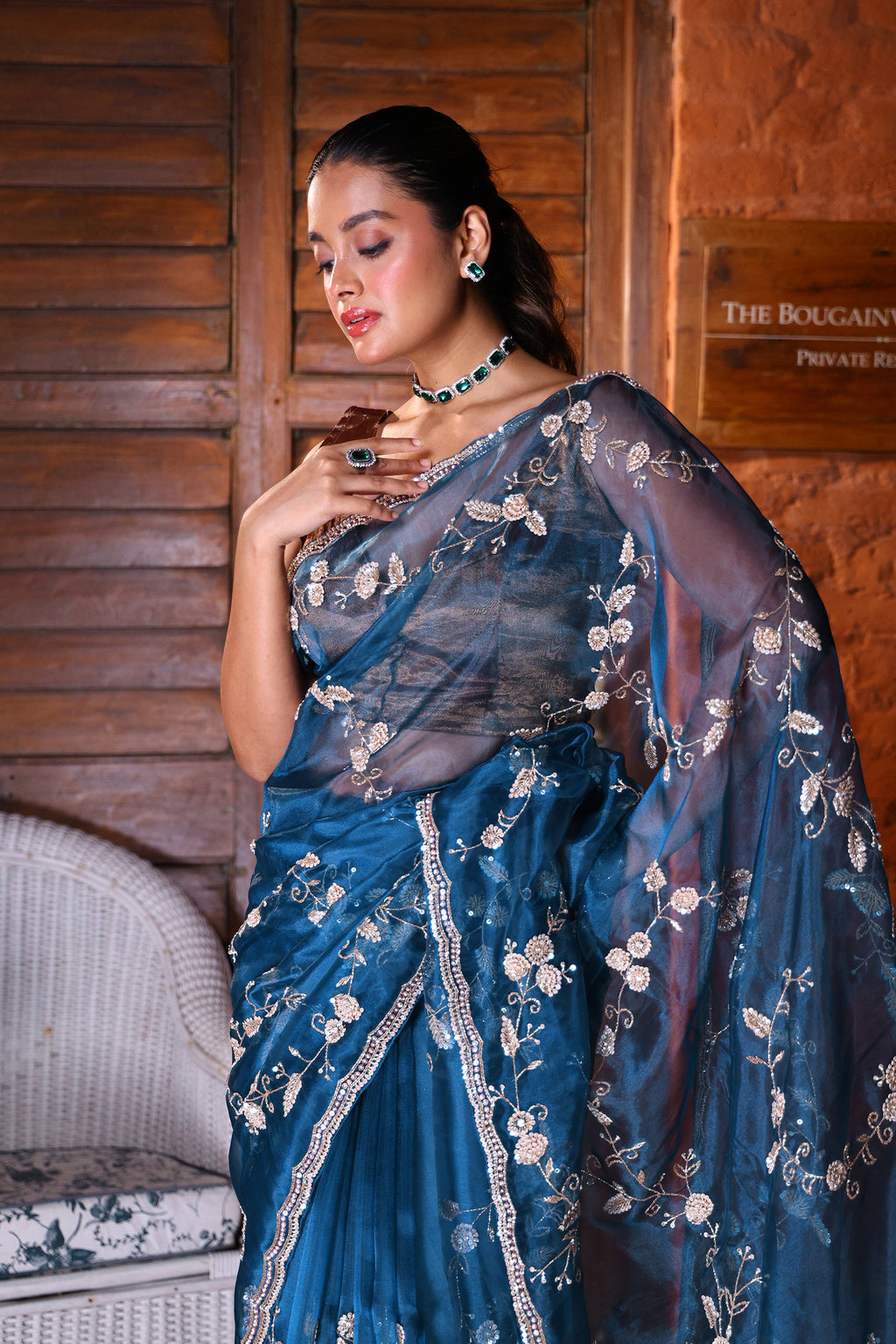 Glass Tissue Zardosi Work
