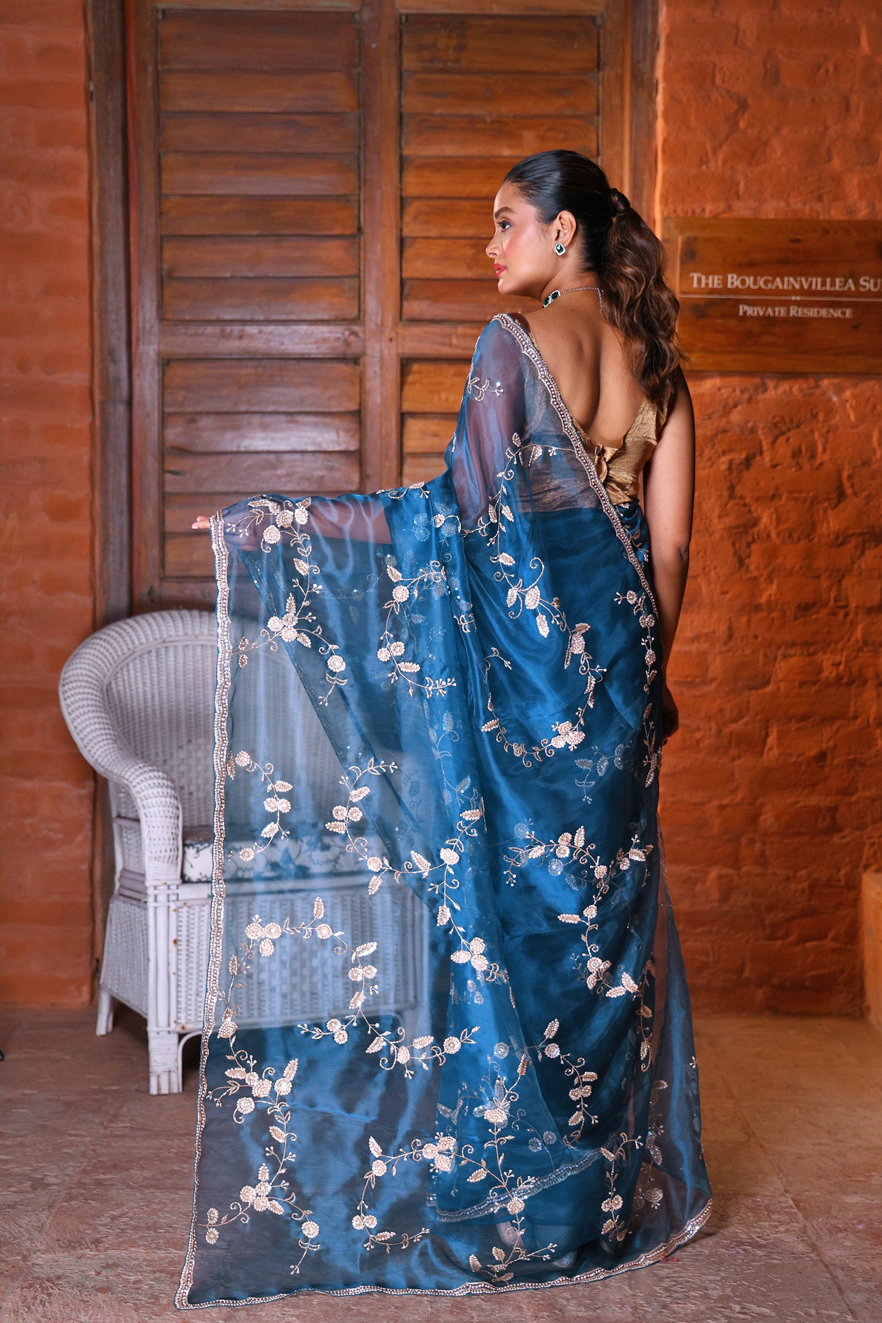 Glass Tissue Zardosi Work