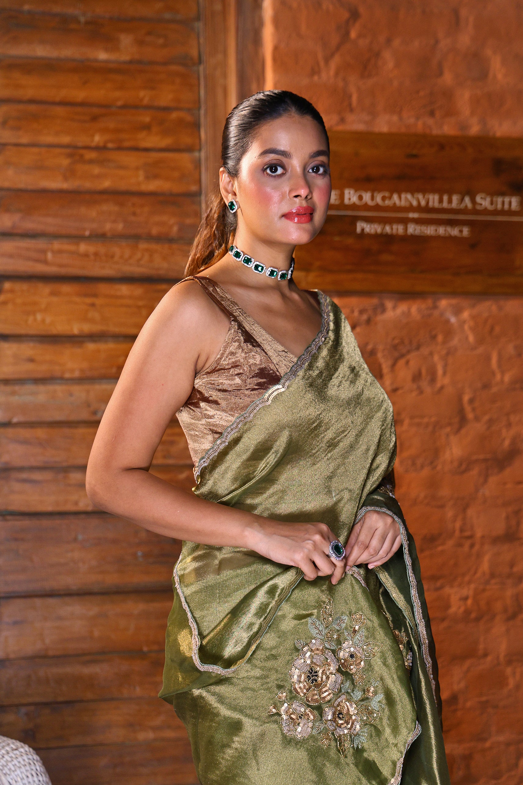 Tissue Zardosi Work