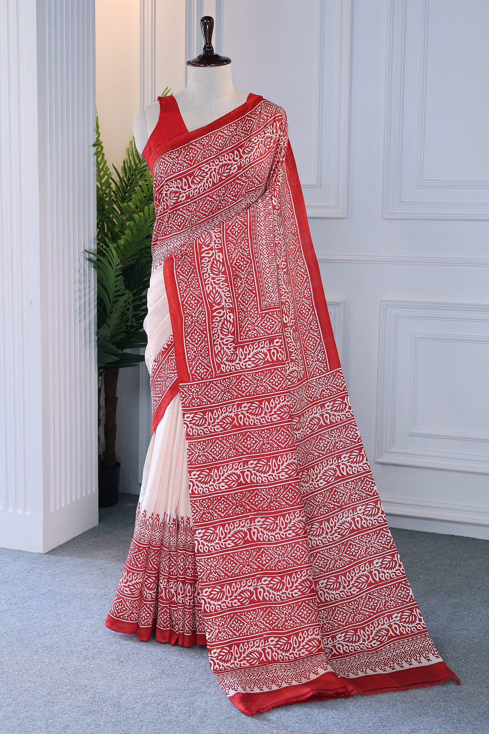 Katan Silk Block Print