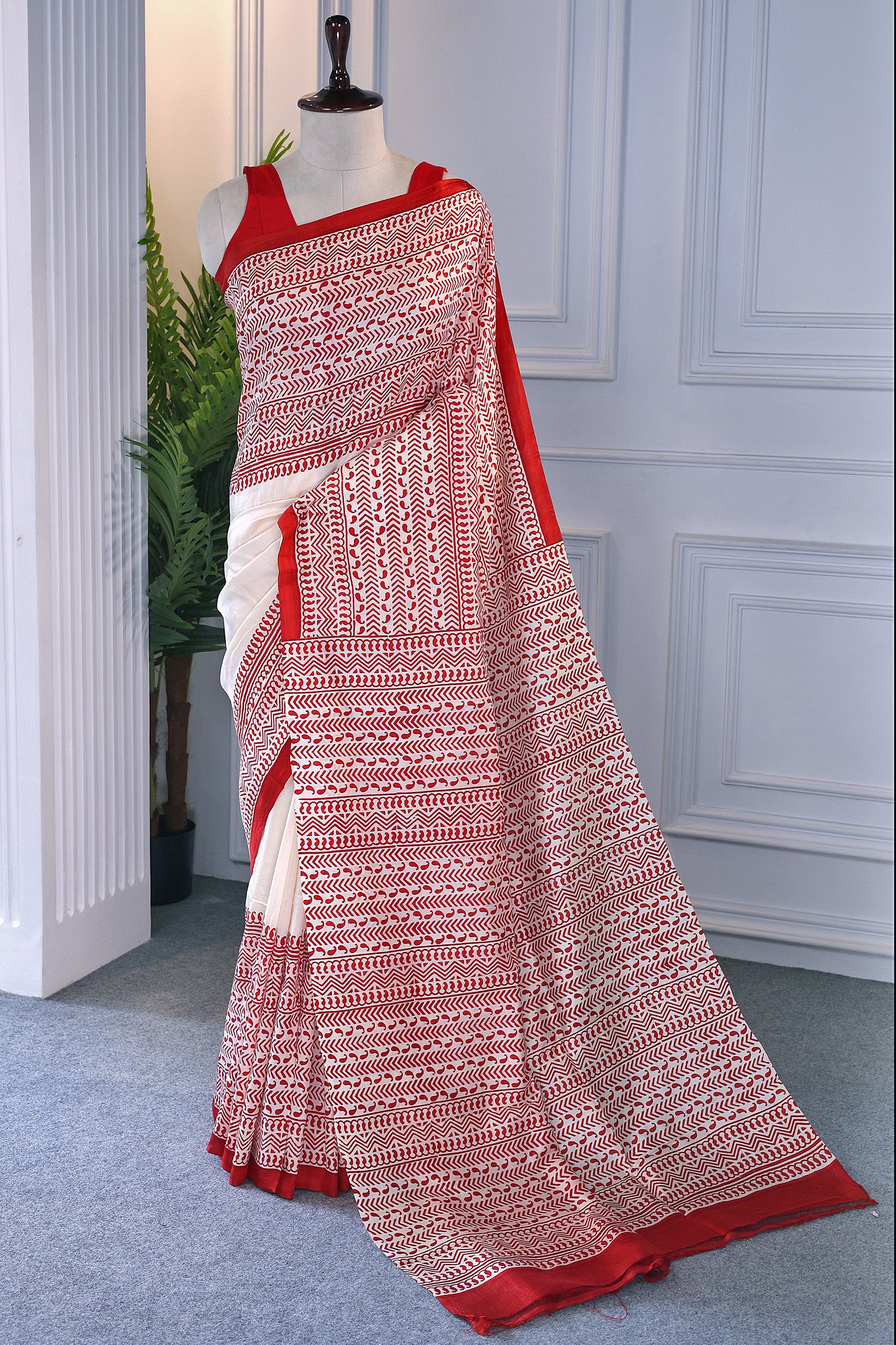 Katan Silk Block Print