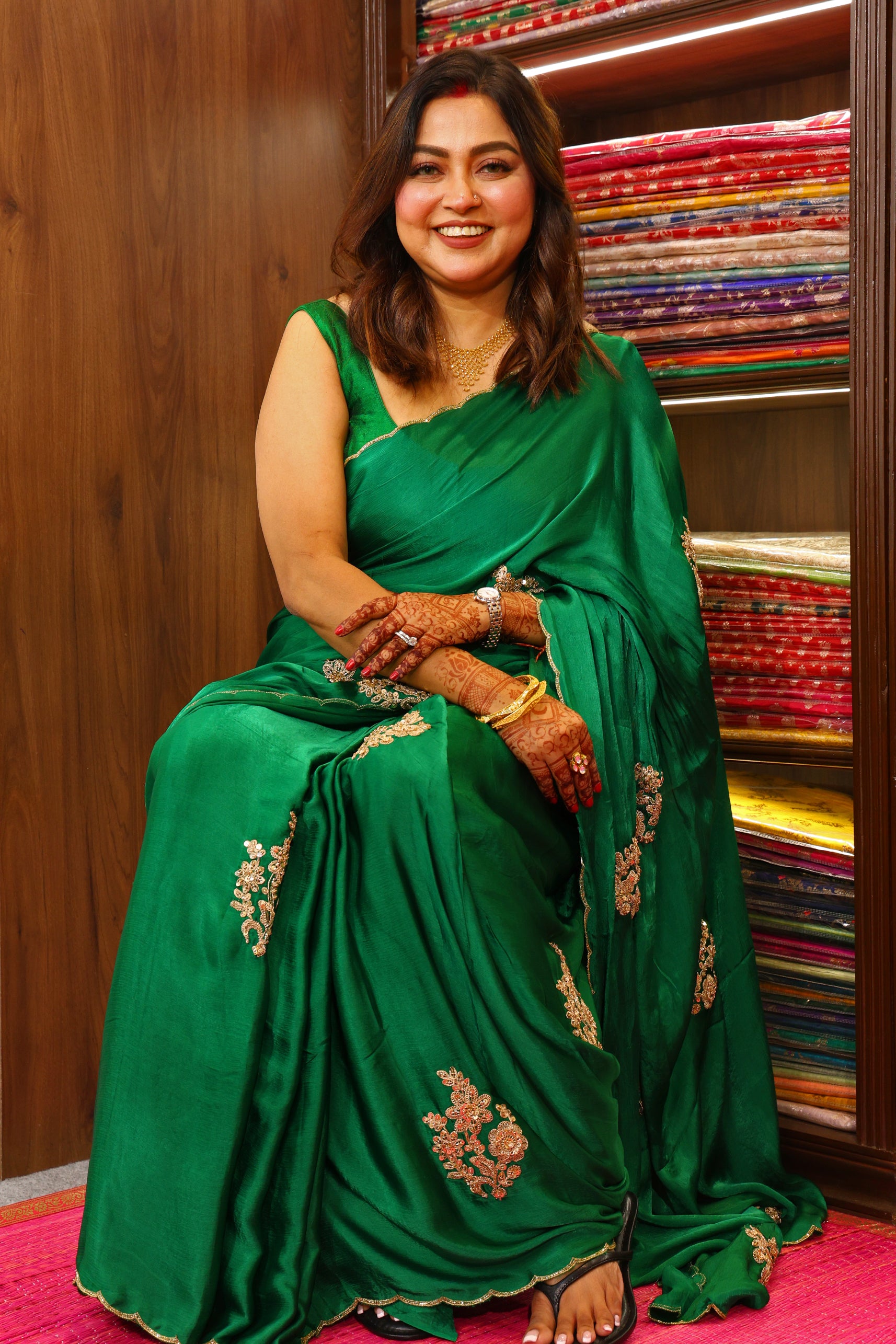Satin Zardosi Work