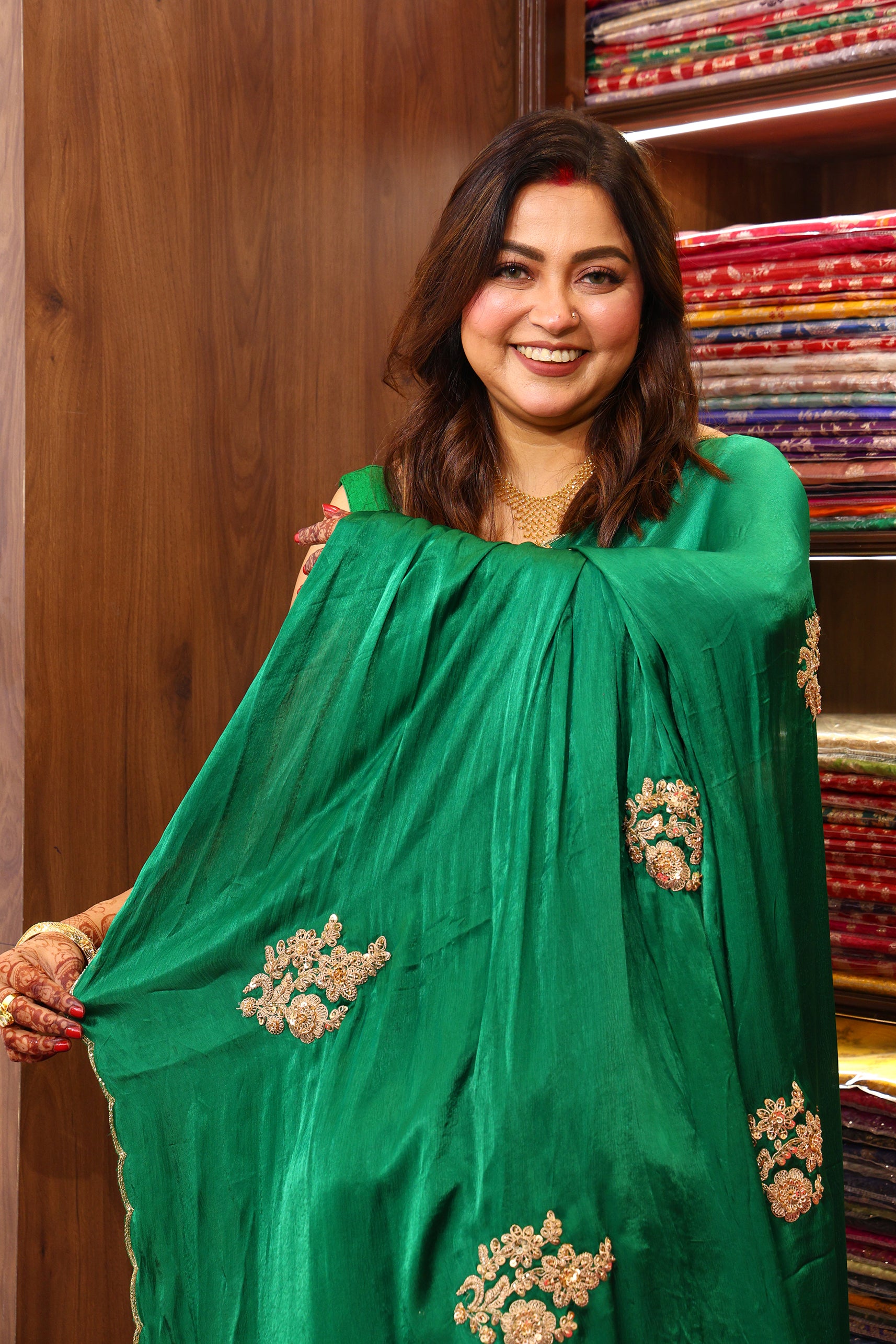 Satin Zardosi Work