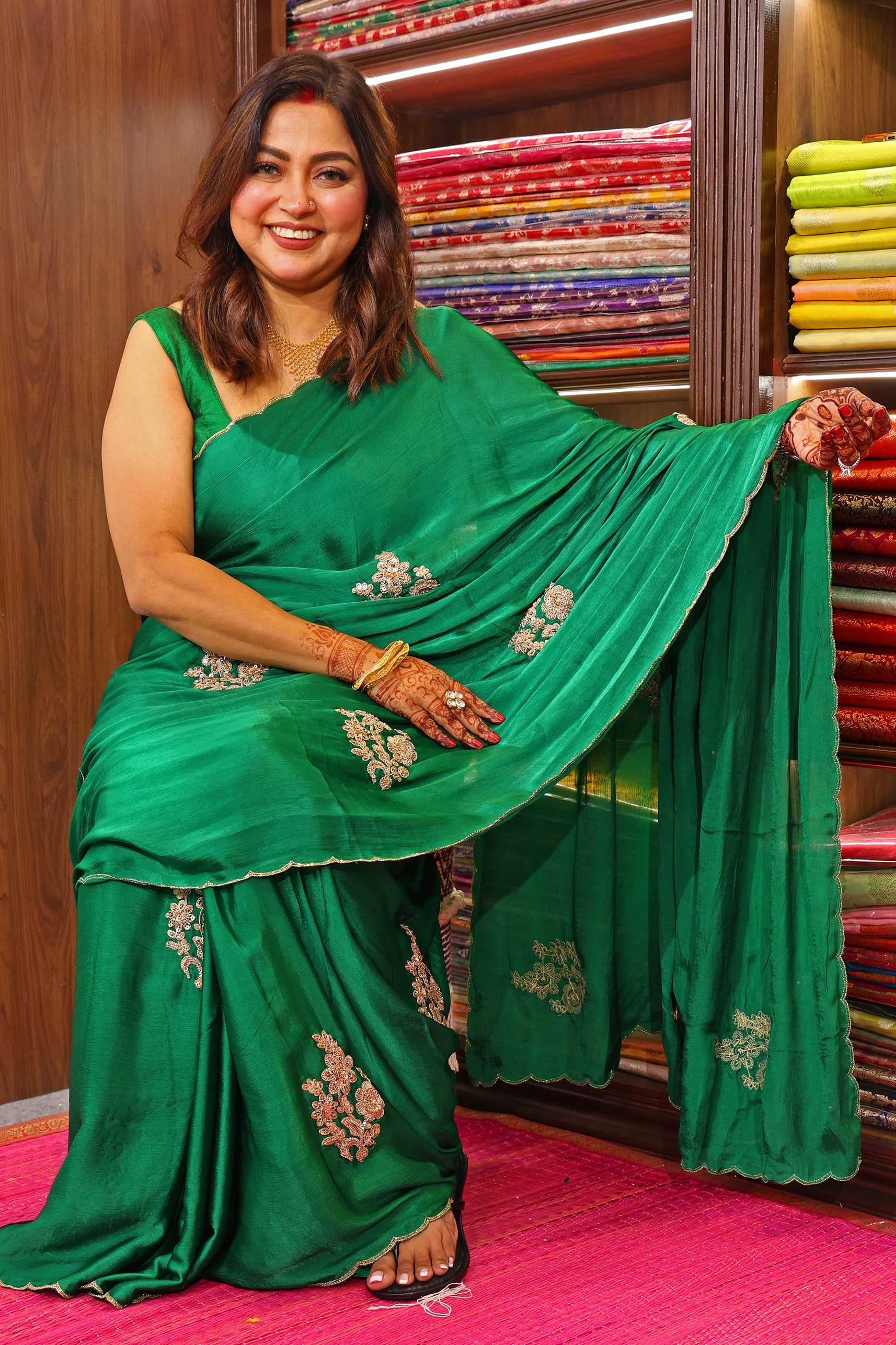 Satin Zardosi Work