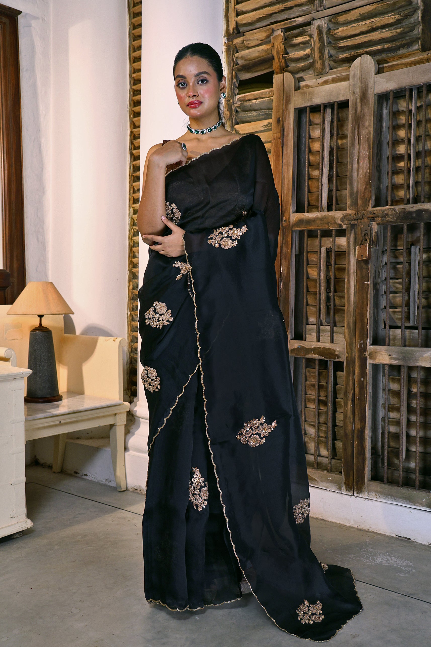 Organza Zardosi Work